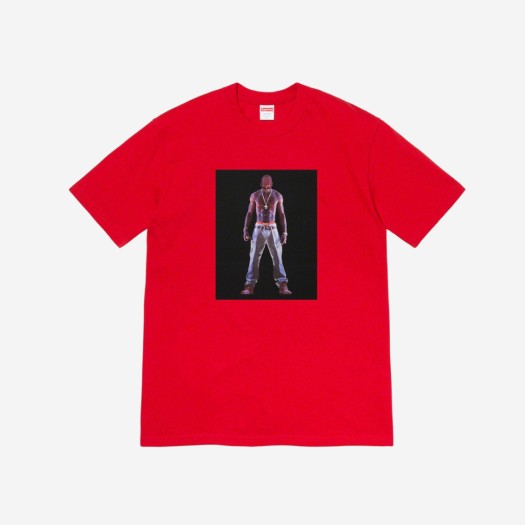 슈프림 투팍 홀로그램 티셔츠 레드 - 20SS