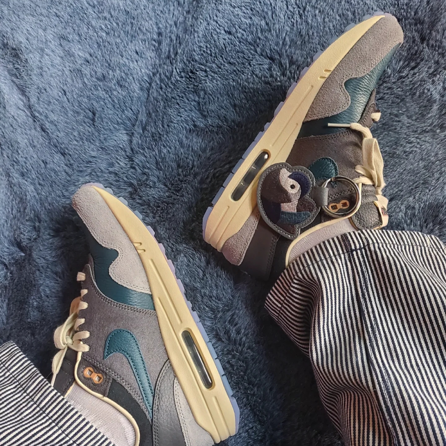 Nike x Kasina Air Max 1 SP Won-Ang Particle Grey 착용 스타일 - 1