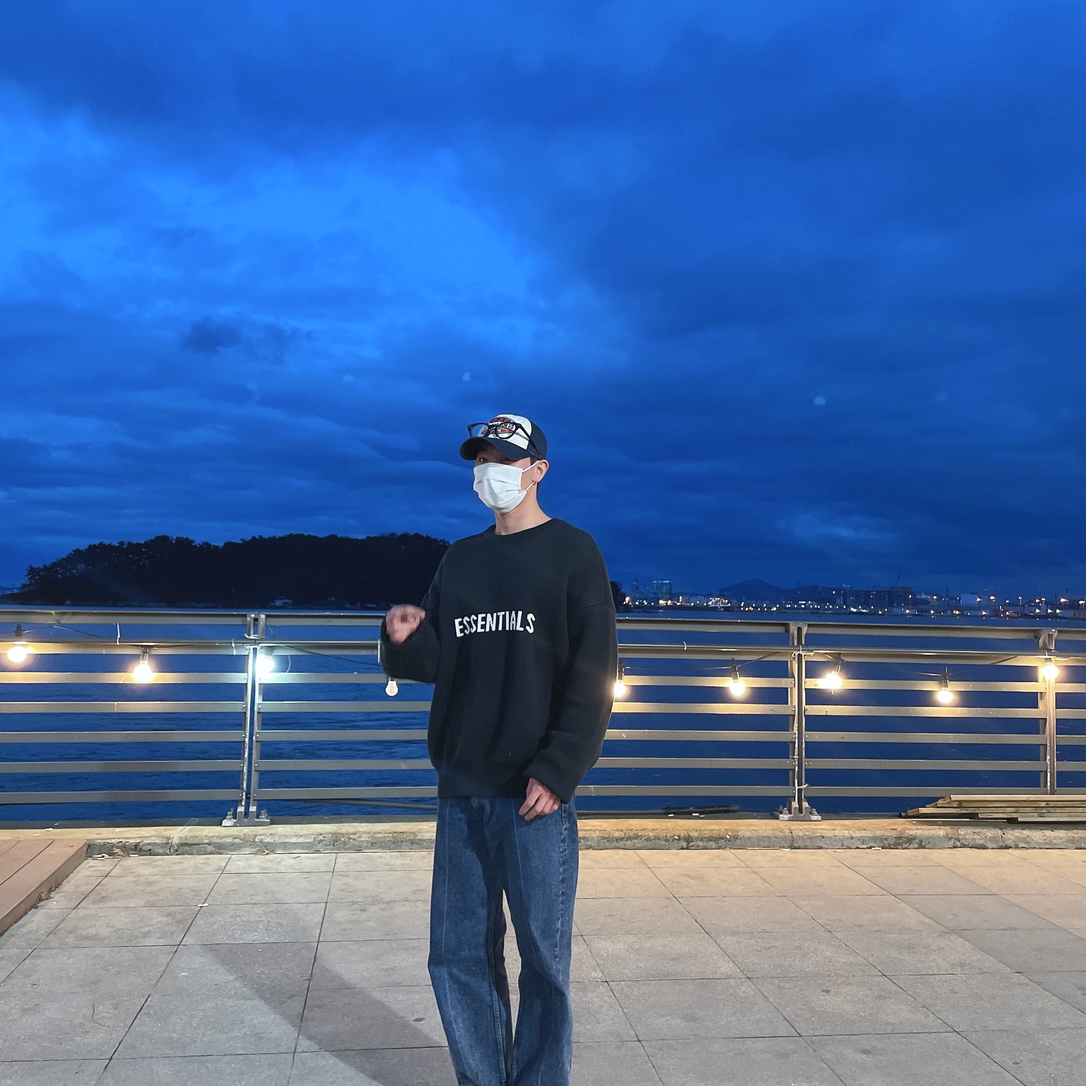 Nike x Peaceminusone Air Force 1 Low Para-Noise, Essentials Knit Sweater Black 2020 착용 스타일