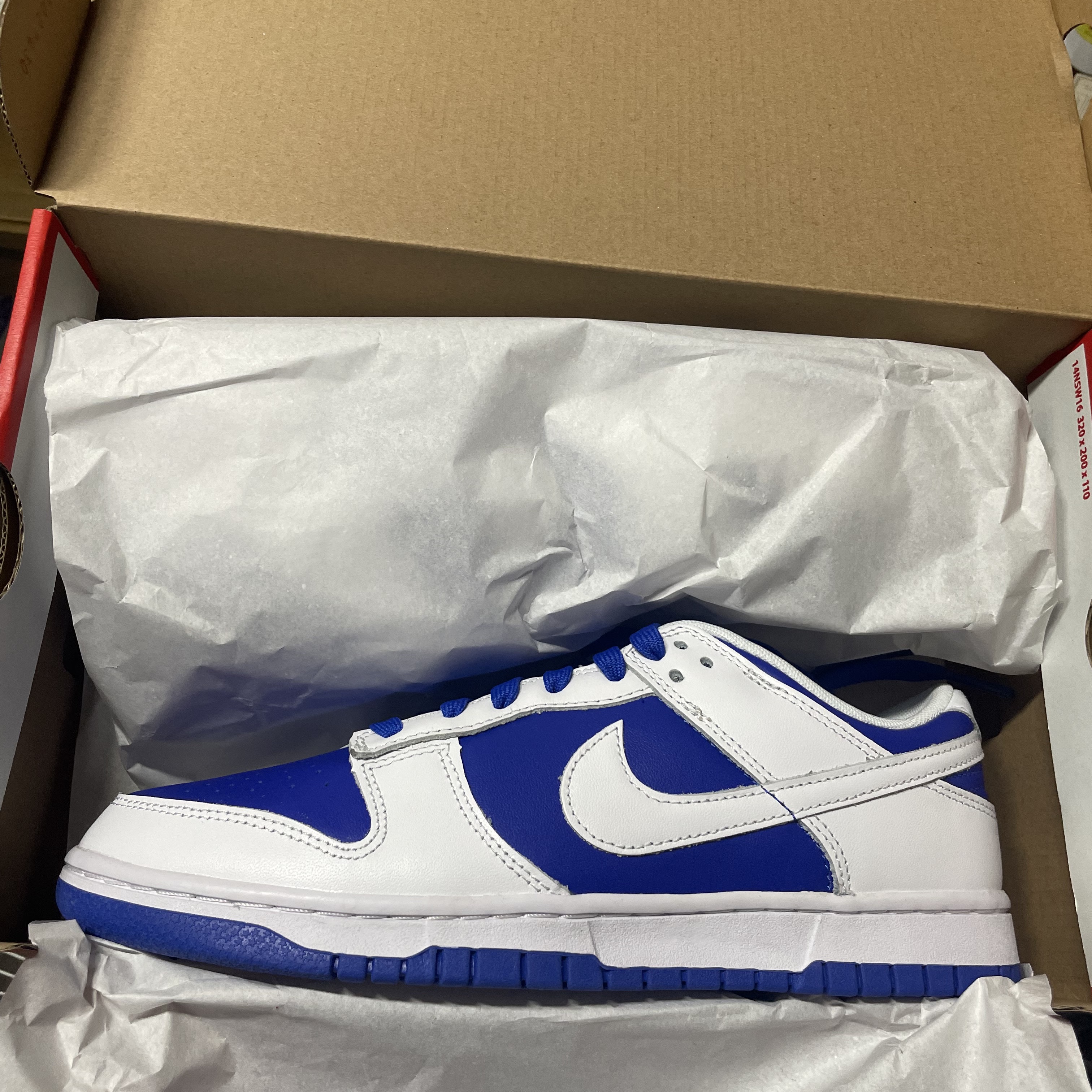 Nike Dunk Low Retro Racer Blue and White 착용 스타일