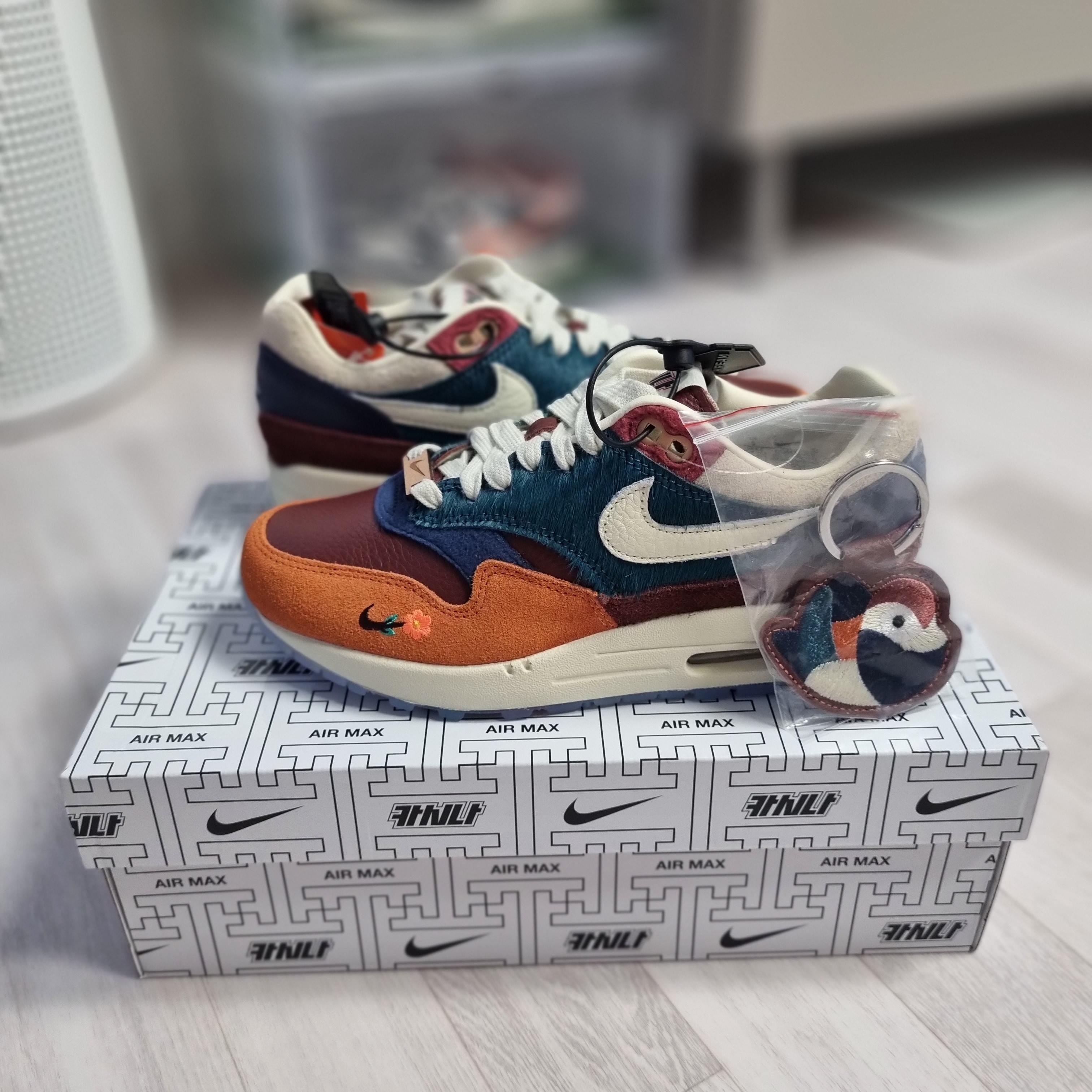 Nike x Kasina Air Max 1 SP Won-Ang Orange 착용 스타일 - 1