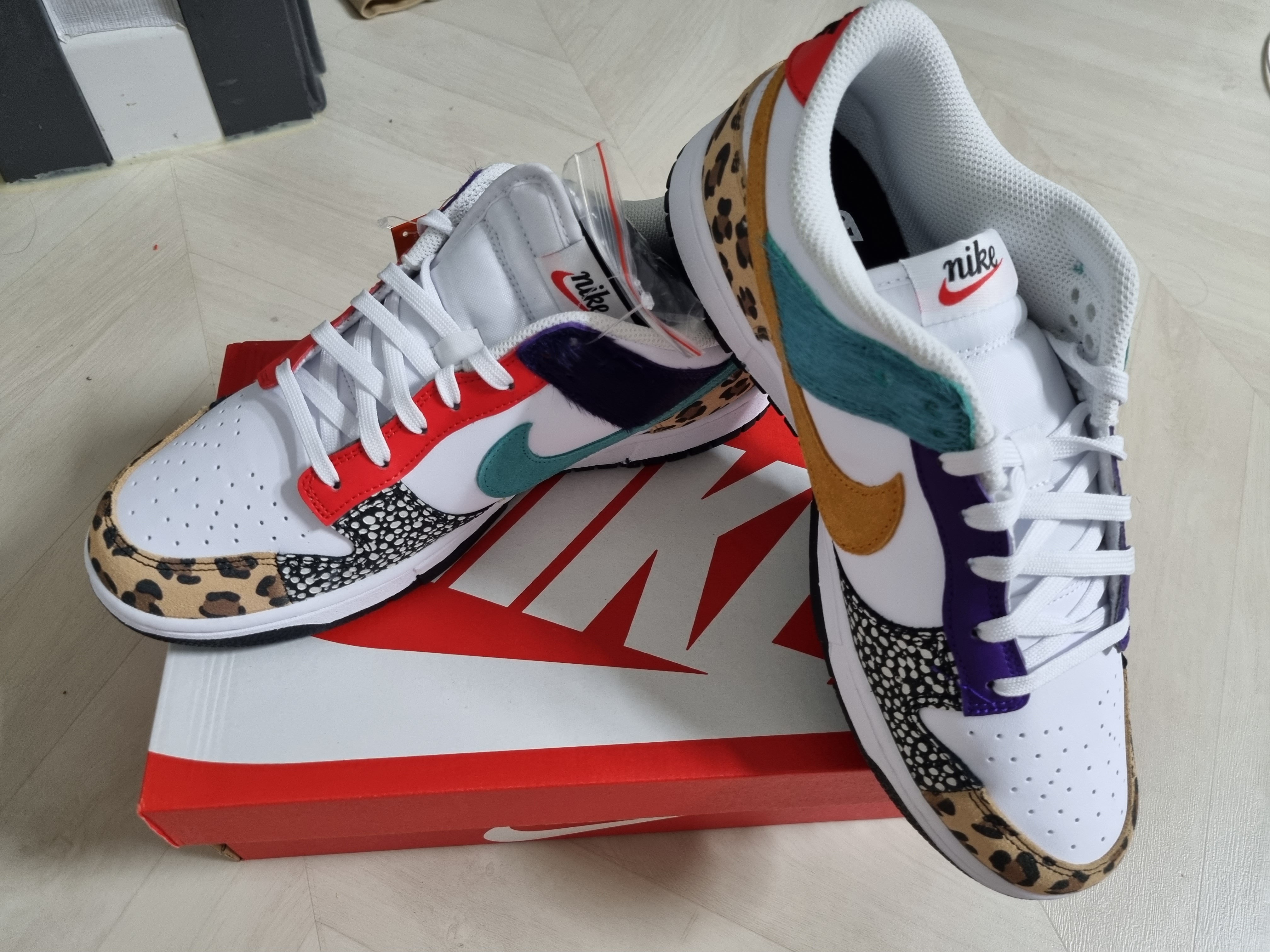 (W) Nike Dunk Low SE Patchwork 착용 스타일