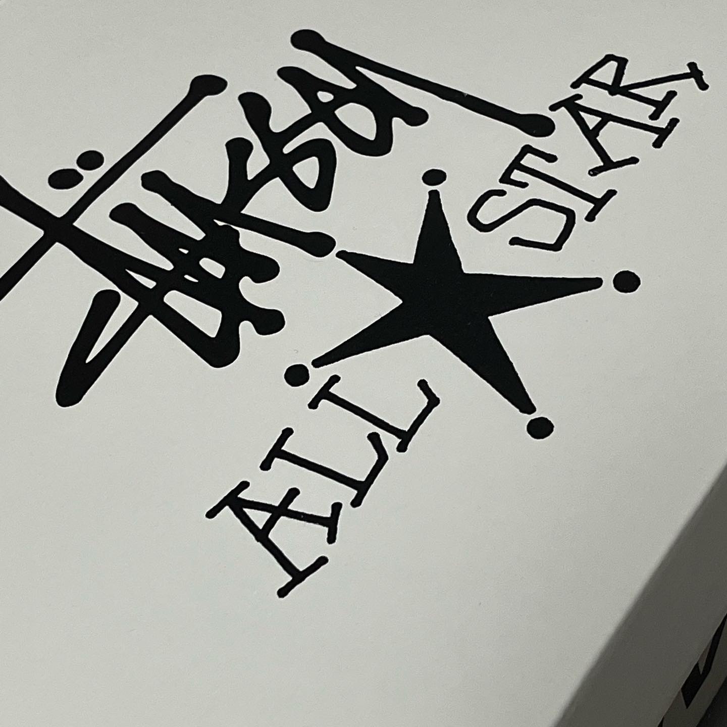 Converse x Stussy Chuck 70 High Black 착용 스타일 - 3
