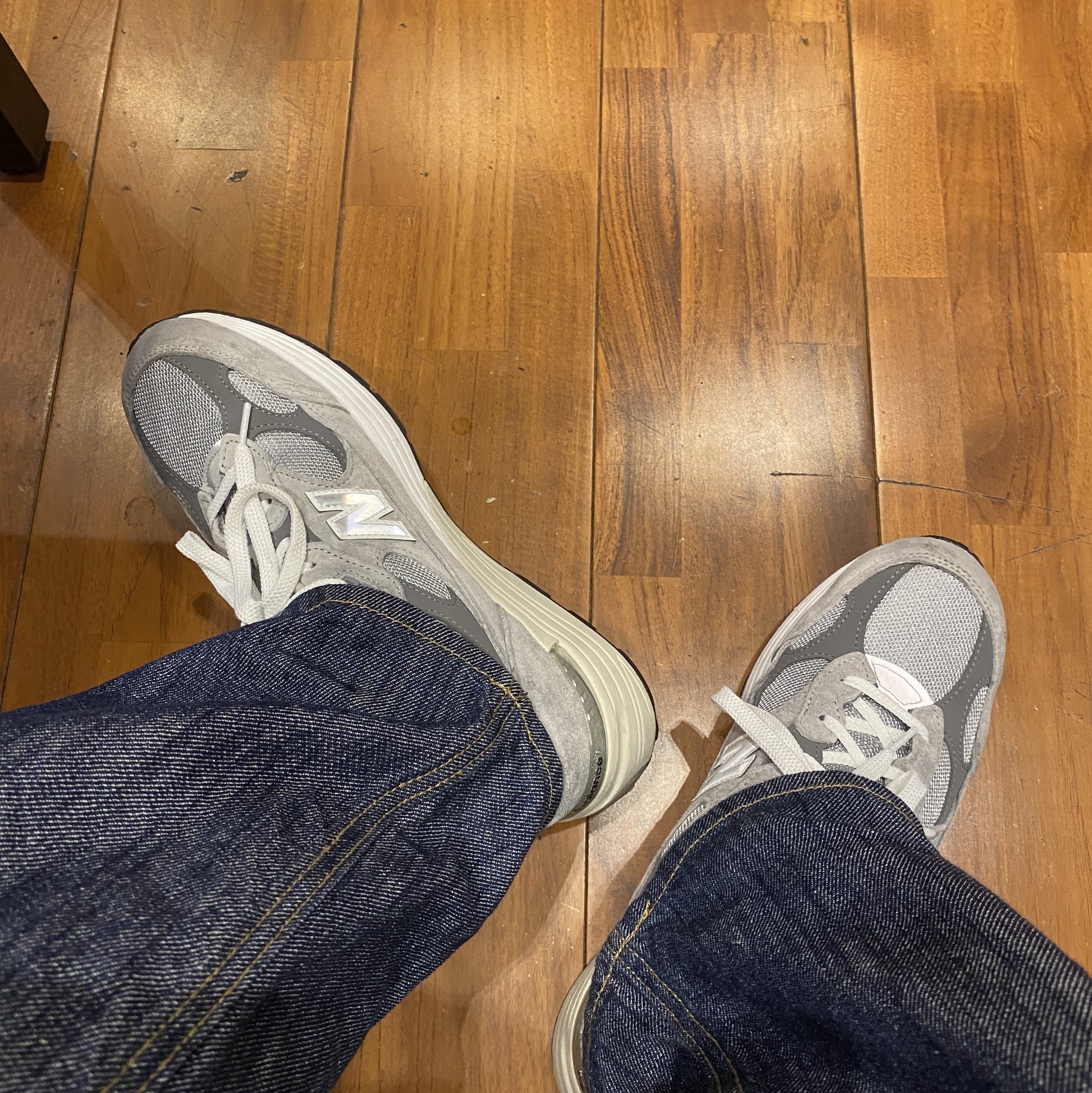 New Balance 992 Made in USA Grey - D Standard 착용 스타일