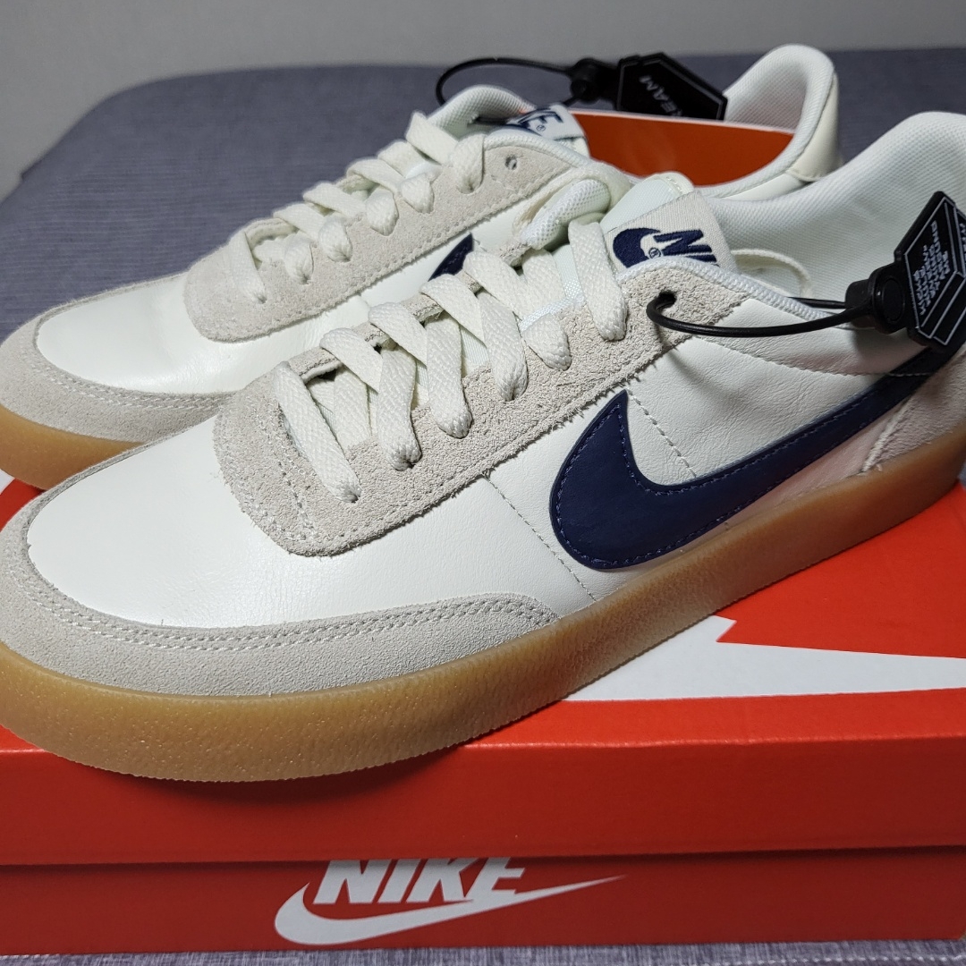 Nike x J.Crew Killshot 2 Sail Midnight Navy 착용 스타일
