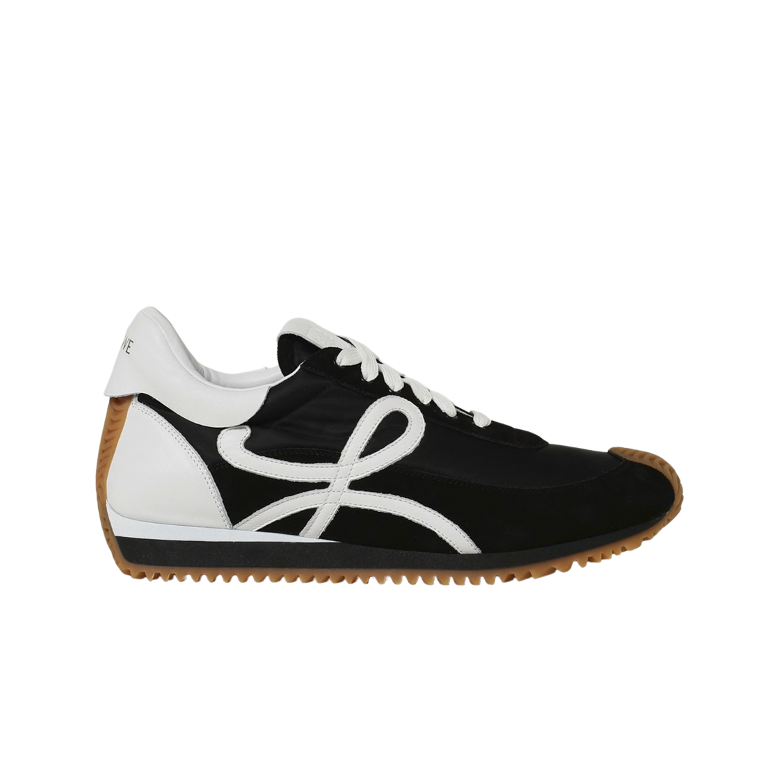 M816282X29-1102 Loewe Flow Runner in Nylon and Suede Black White