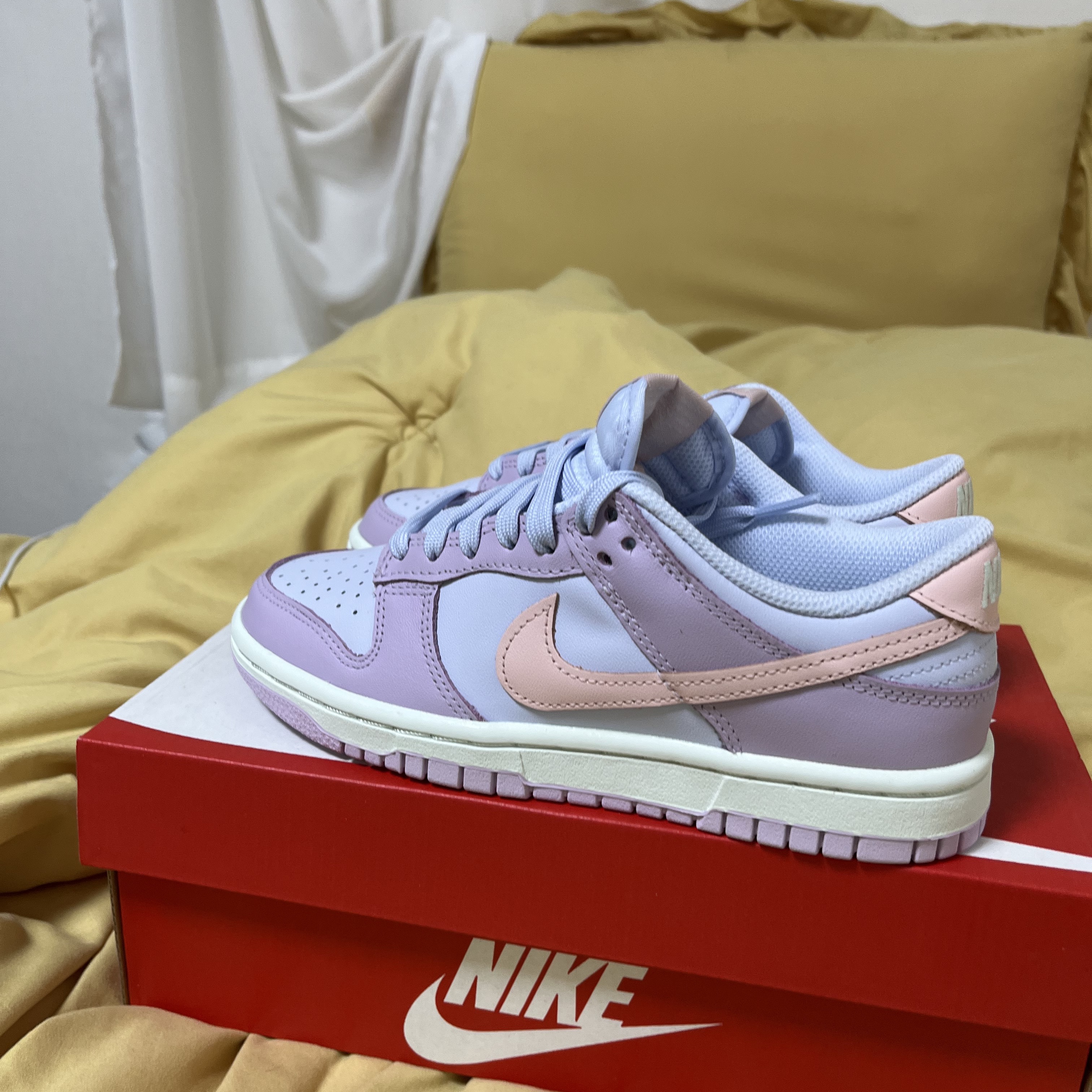 (W) Nike Dunk Low Atmosphere Pink 착용 스타일