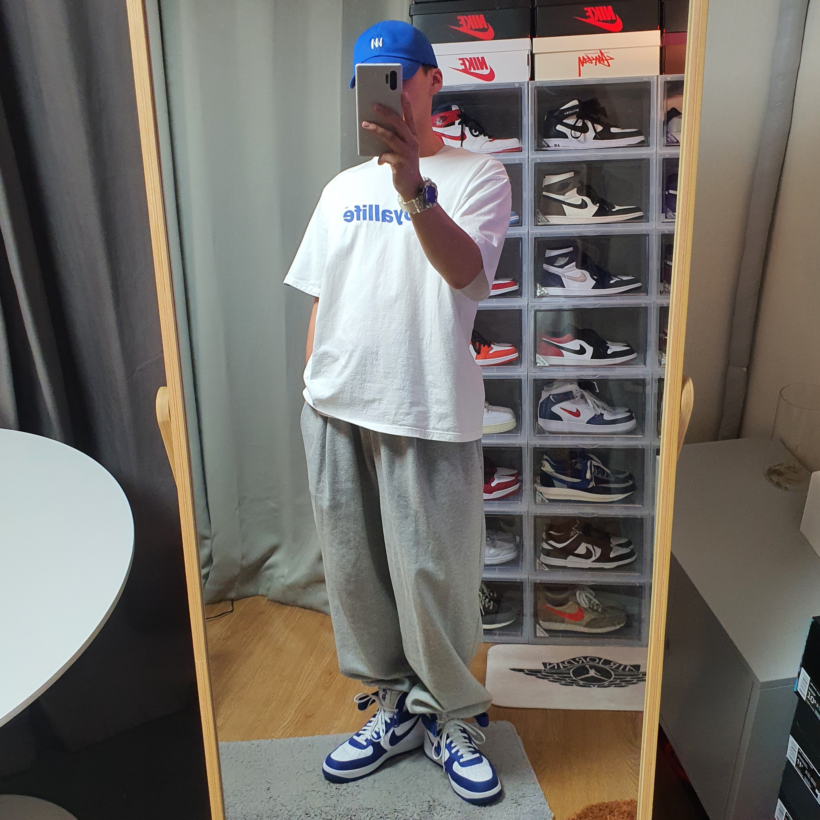 Nike Air Force 1 High '07 LV8 EMB Dodgers 착용 스타일 - 2