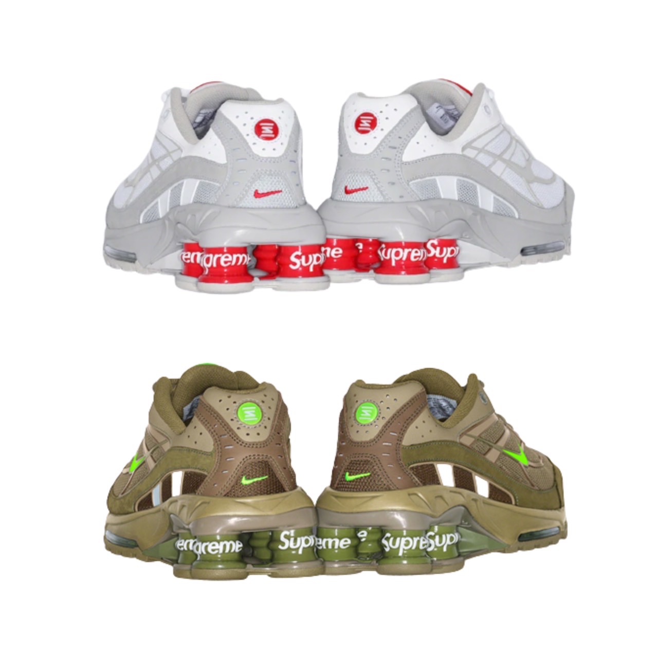 Nike x Supreme Shox Ride 2 SP White, Nike x Supreme Shox Ride 2 SP Black 착용 스타일 - 4