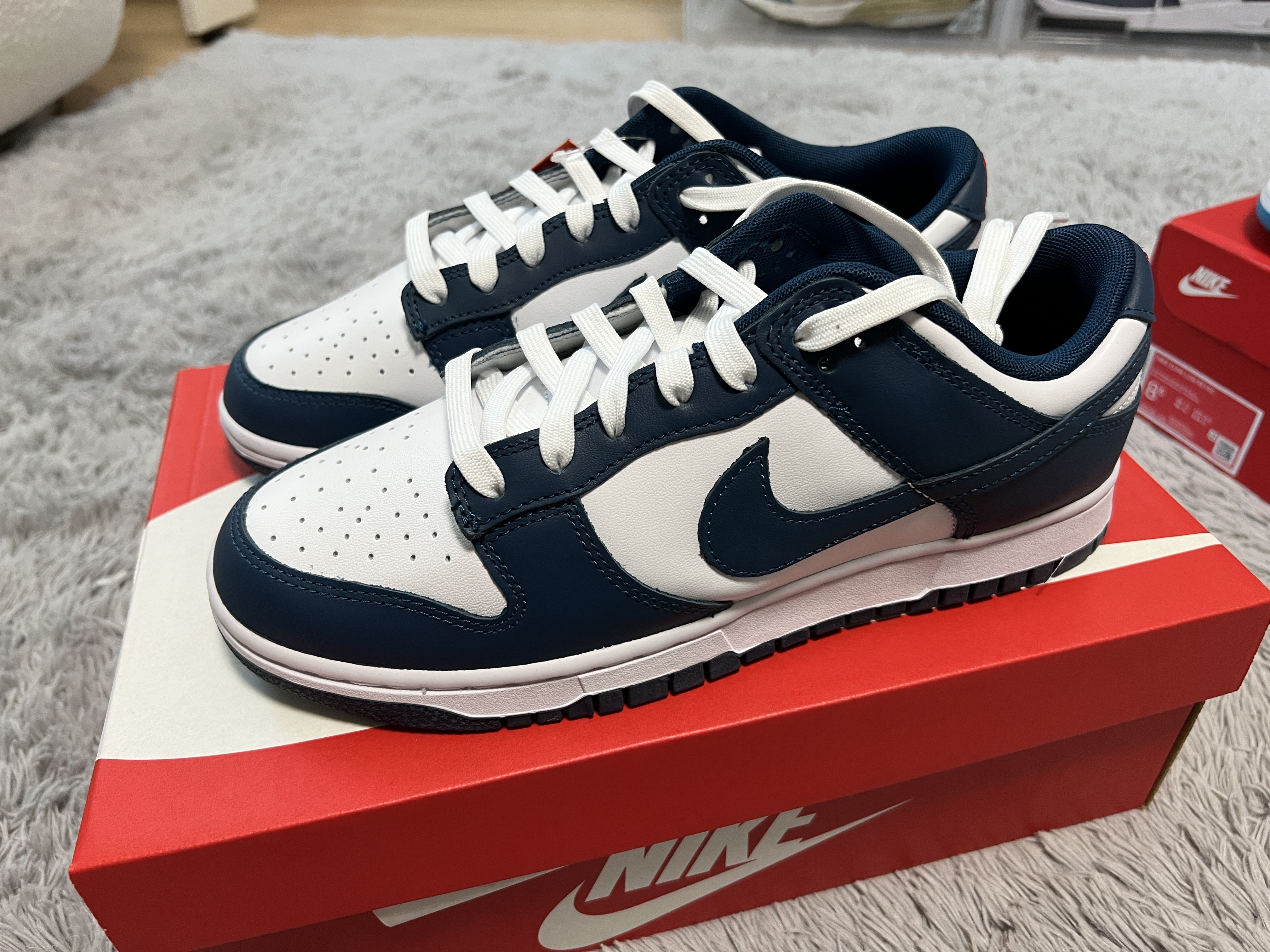 Nike Dunk High Retro Championship Blue, Nike Dunk Low Retro Valerian Blue 착용 스타일 - 2