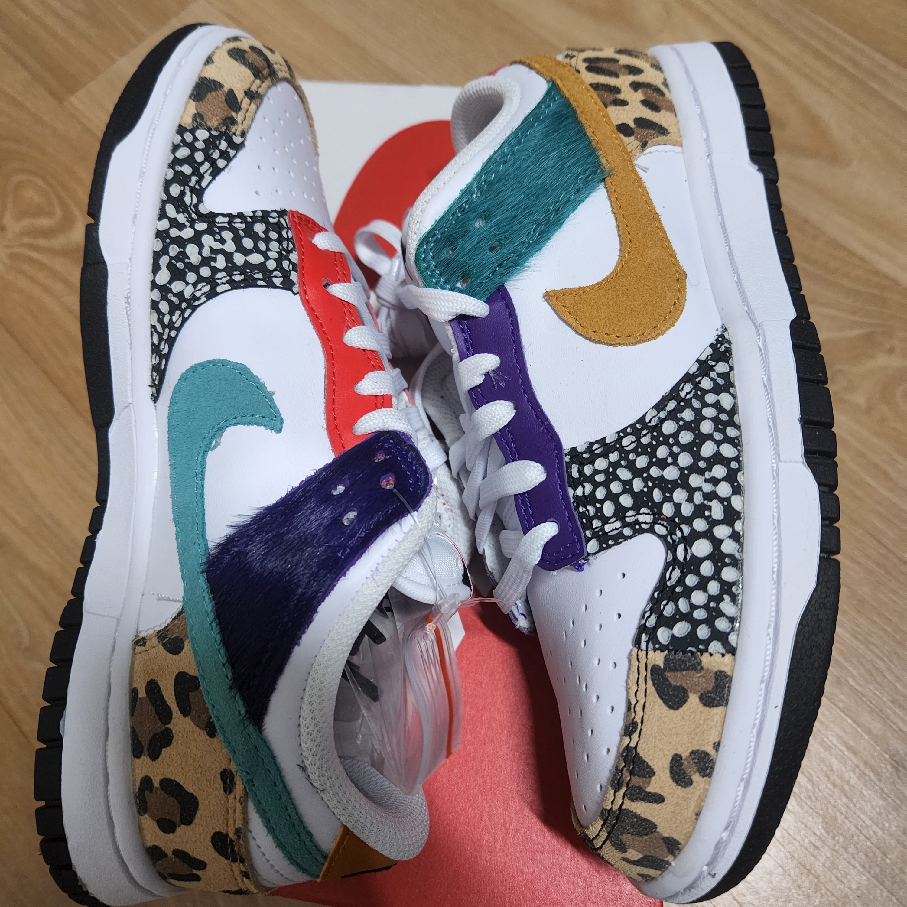 (W) Nike Dunk Low SE Patchwork 착용 스타일 - 2