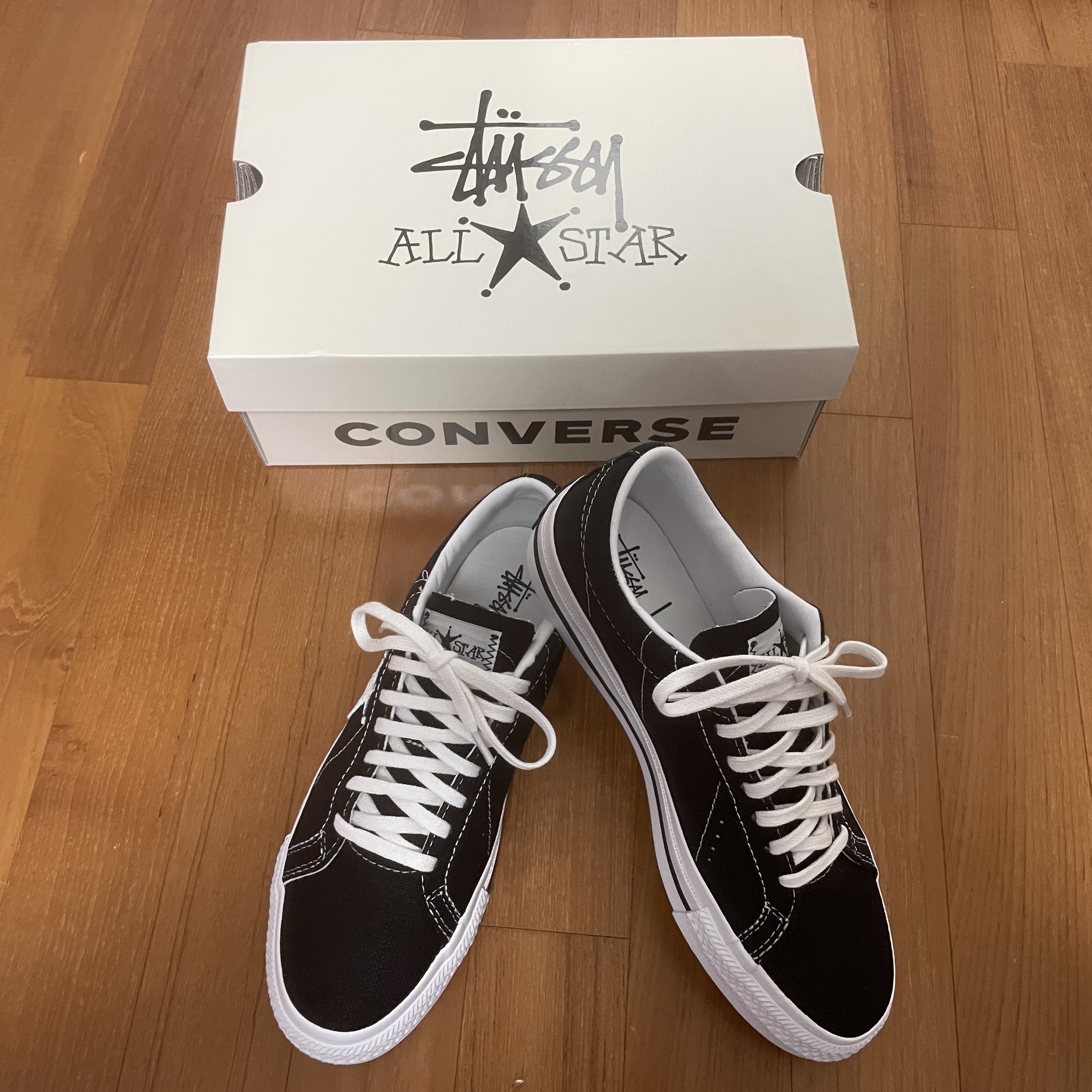 Converse x Stussy One Star Ox Black 착용 스타일