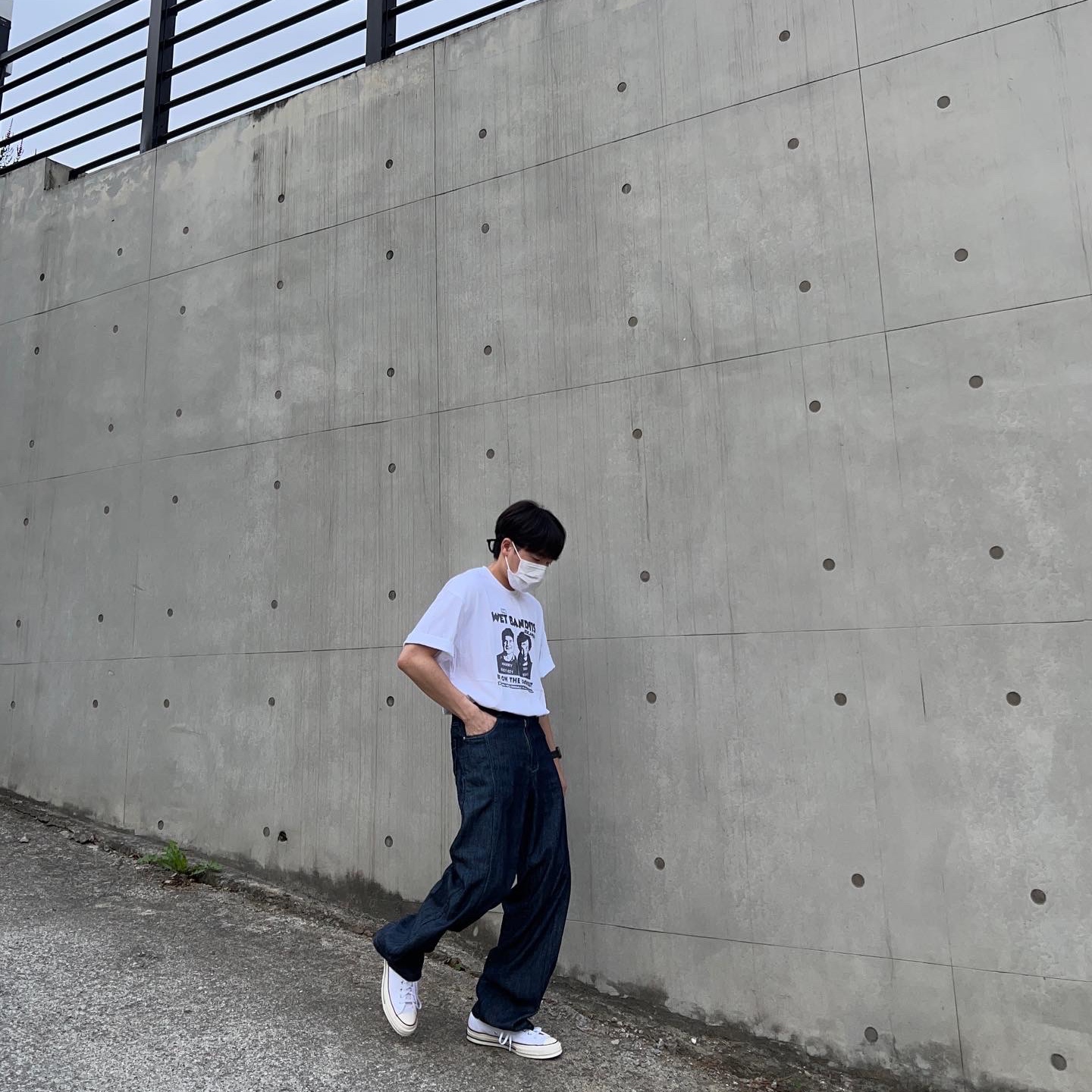 Converse Chuck 70 Ox White - Standard 착용 스타일 - 3