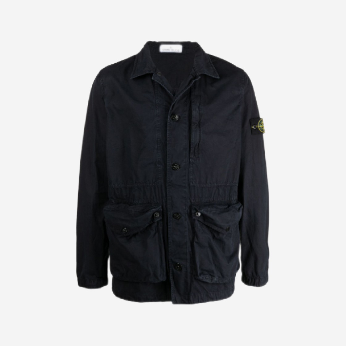 Stone Island 439WN Brushed Cotton Canvas Garment Dyed Old Effect Jacket Navy Blue - 22SS 상세 이미지 1