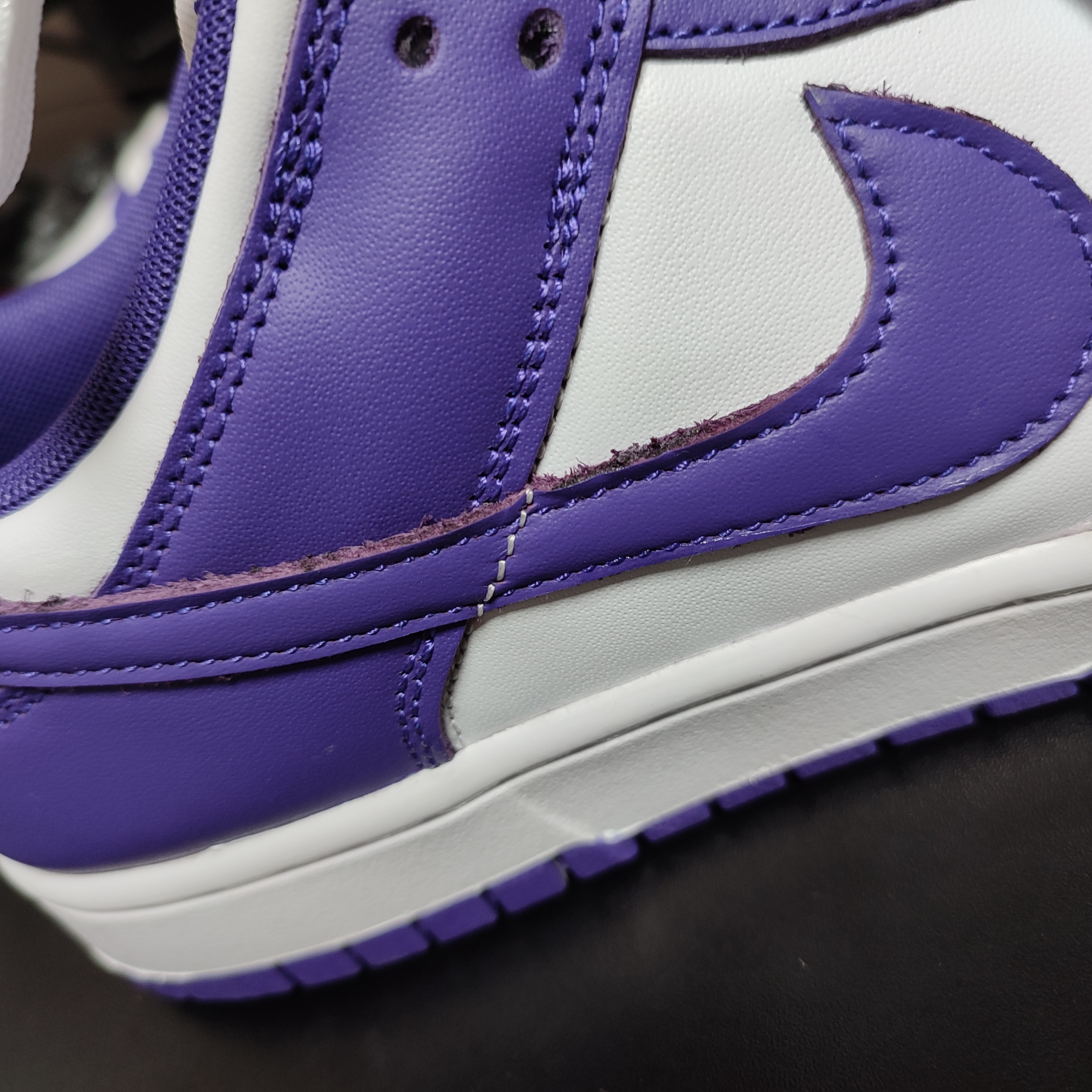 Nike Dunk Low Retro Championship Court Purple 착용 스타일