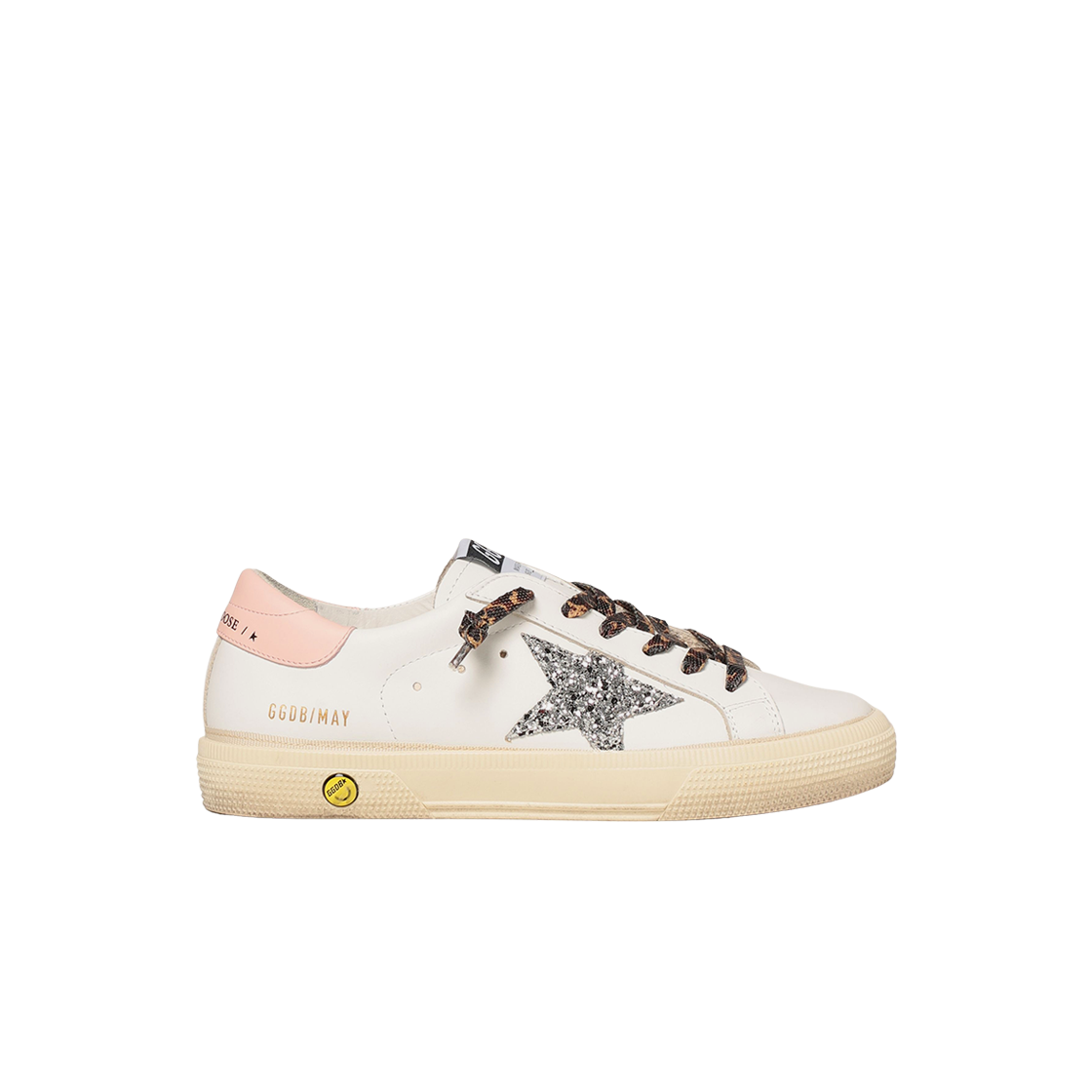 GTF00112-F001989-10665 (Kids) Golden Goose Superstar White Pink Heel Tab Sneakers
