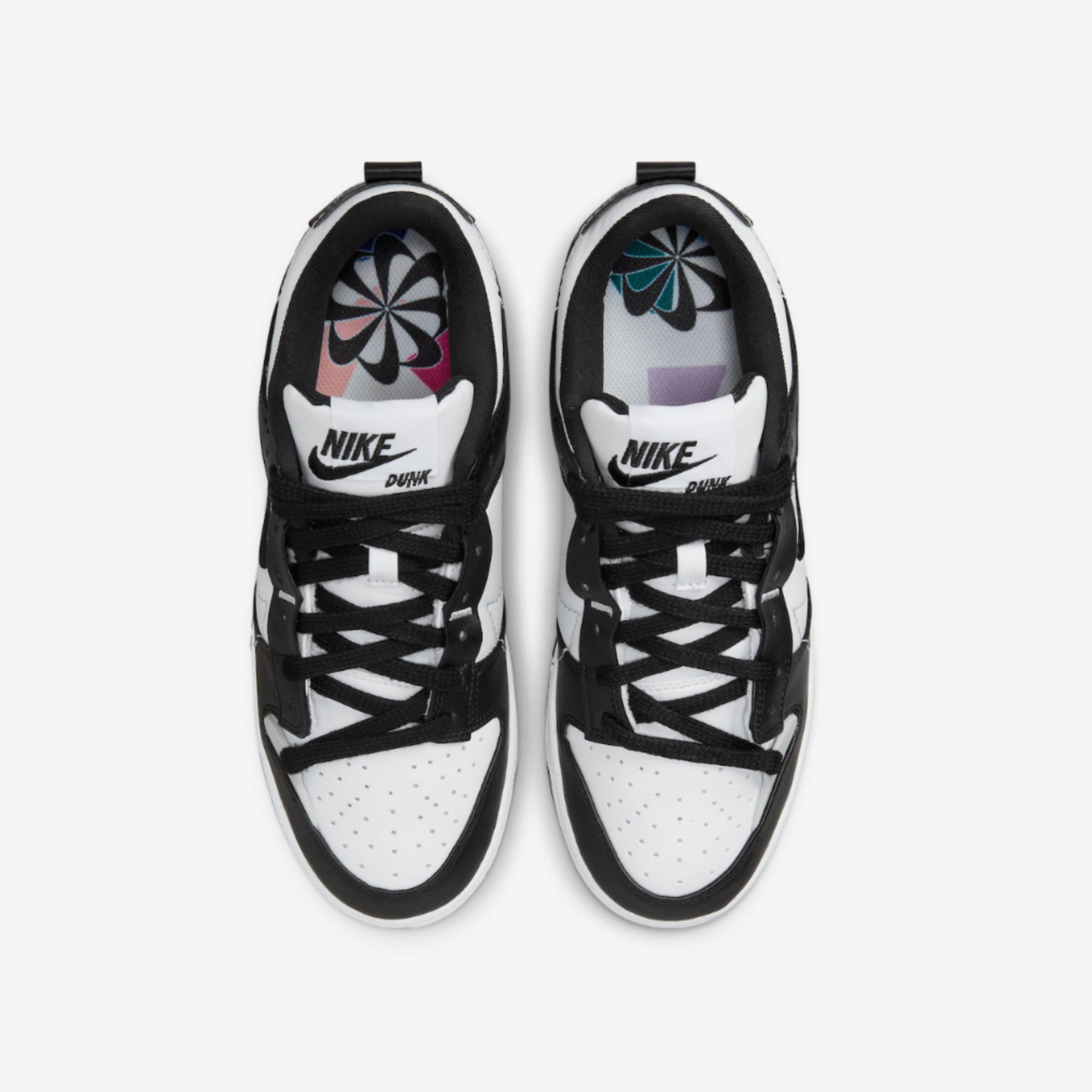 (W) Nike Dunk Low Disrupt 2 Black White 착용 스타일 - 4