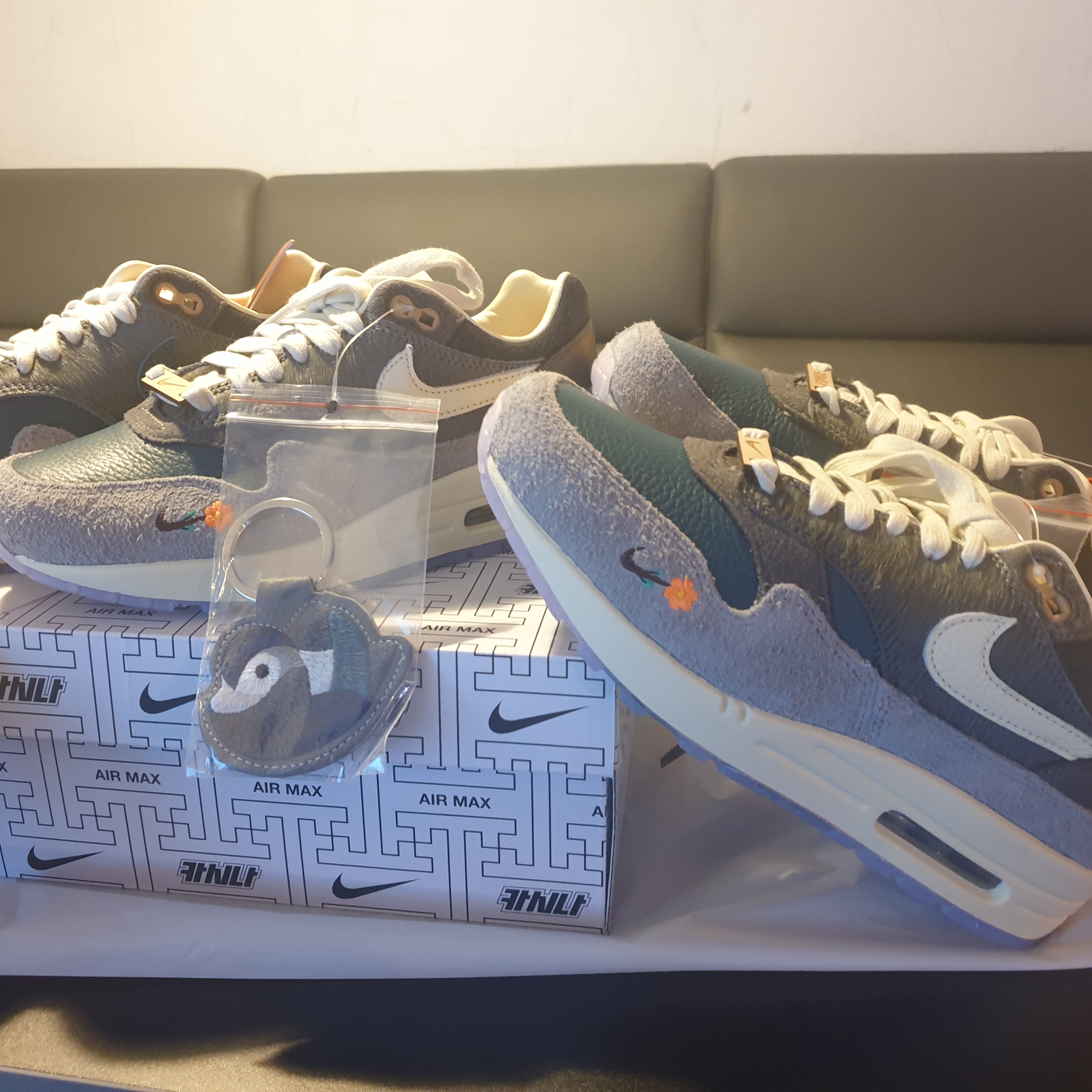 Nike x Kasina Air Max 1 SP Won-Ang Particle Grey 착용 스타일 - 3