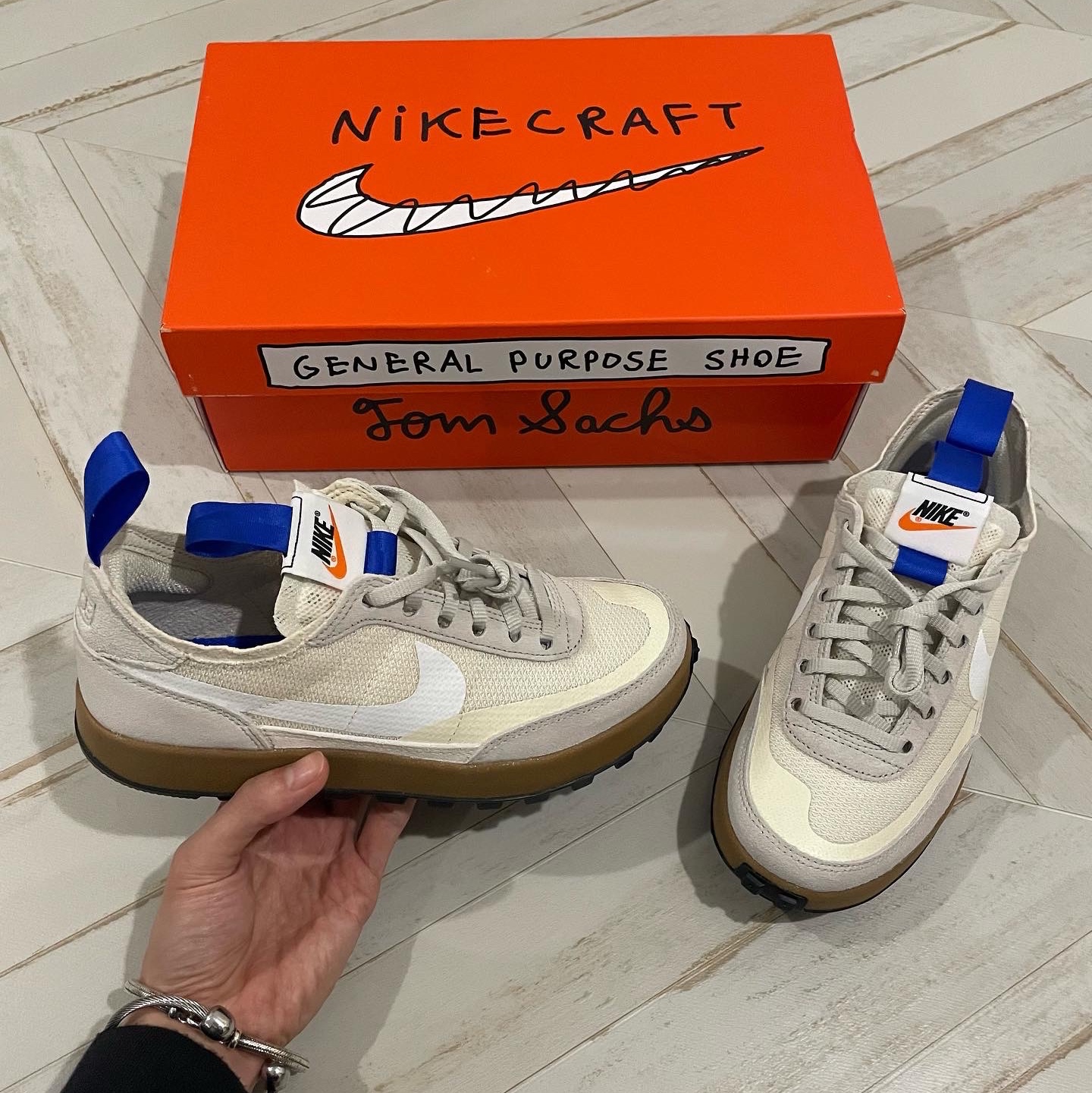 Nike x Tom Sachs General Purpose Shoe Light Cream 착용 스타일