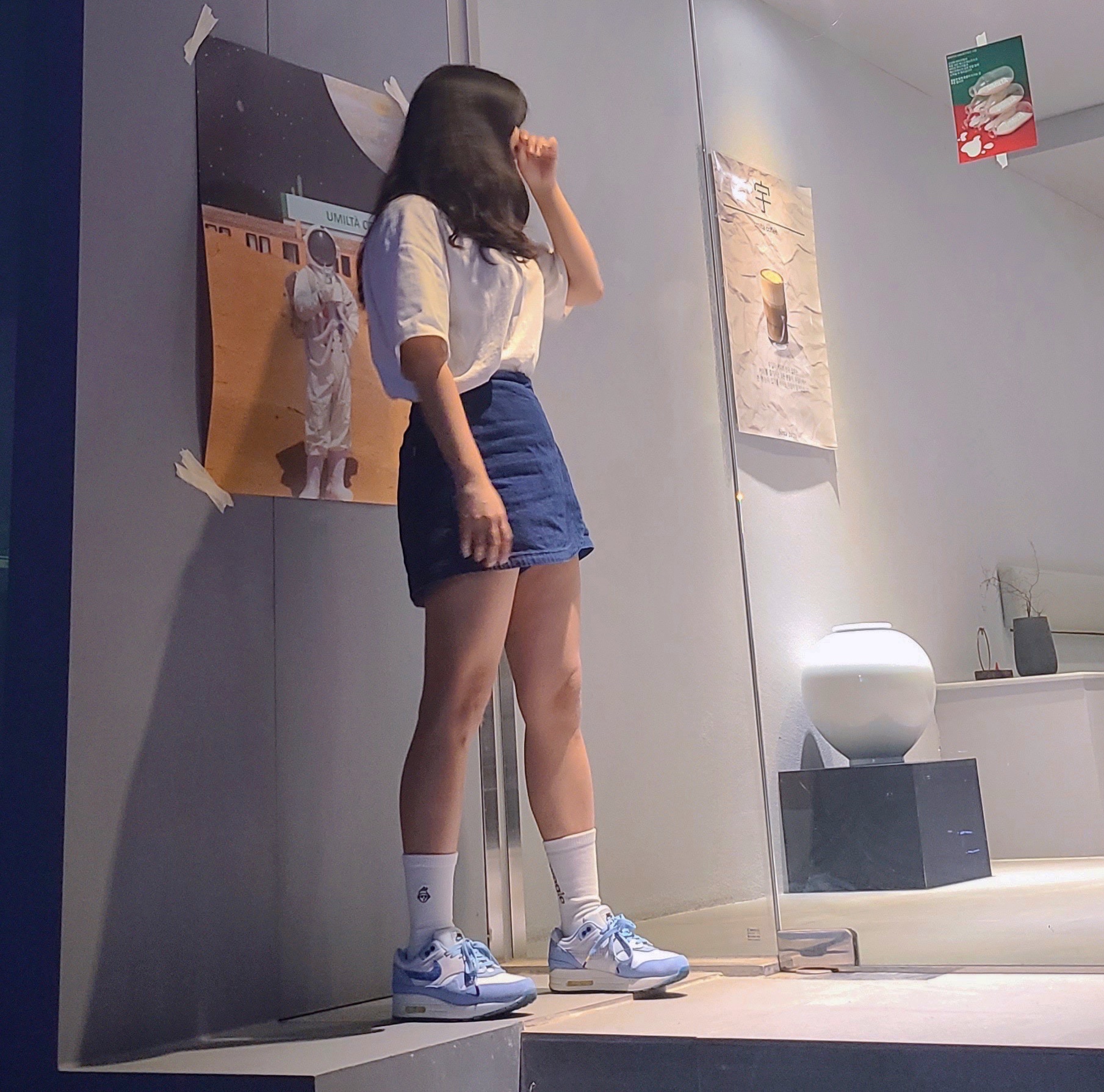 Nike Air Max 1 Premium Blueprint 착용 스타일