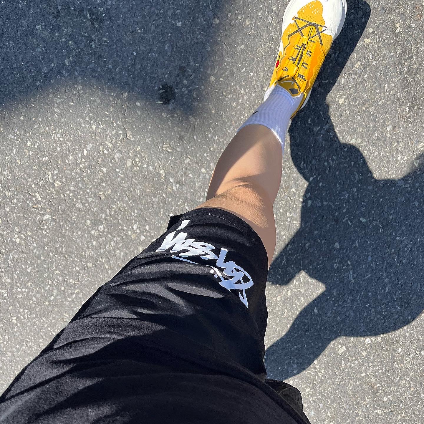 Nike x Undercover Gyakusou Air Zoom Pegasus 36 Trail Yellow, Stussy Big Stock Water Shorts Black 착용 스타일 - 2