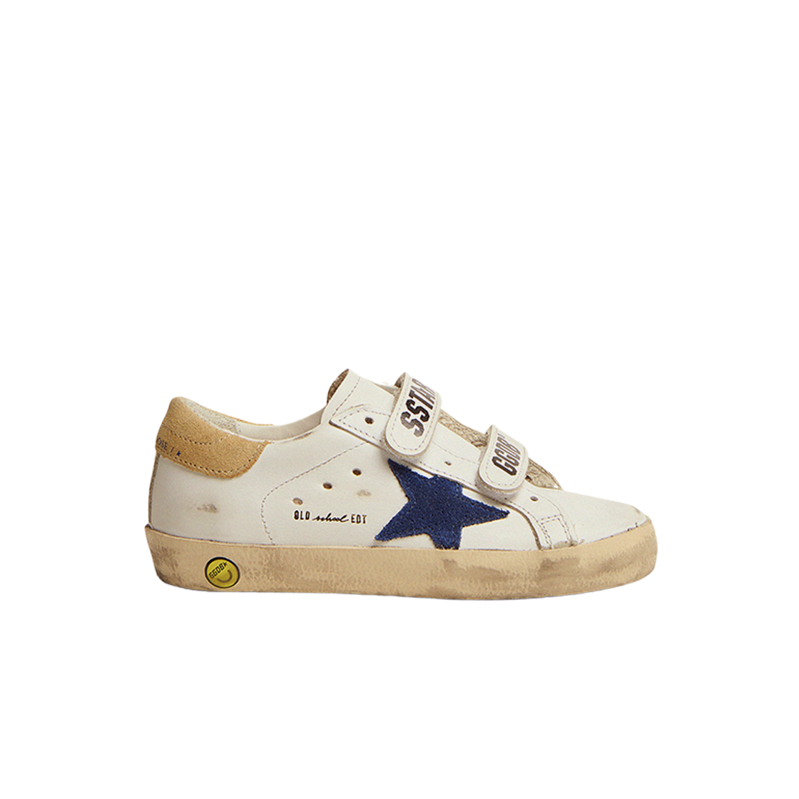 (키즈) 골든구스 슈퍼스타 화이트 샌드탭 스니커즈((Kids) Golden Goose Superstar White Sand Heel Tab Sneakers) - 1