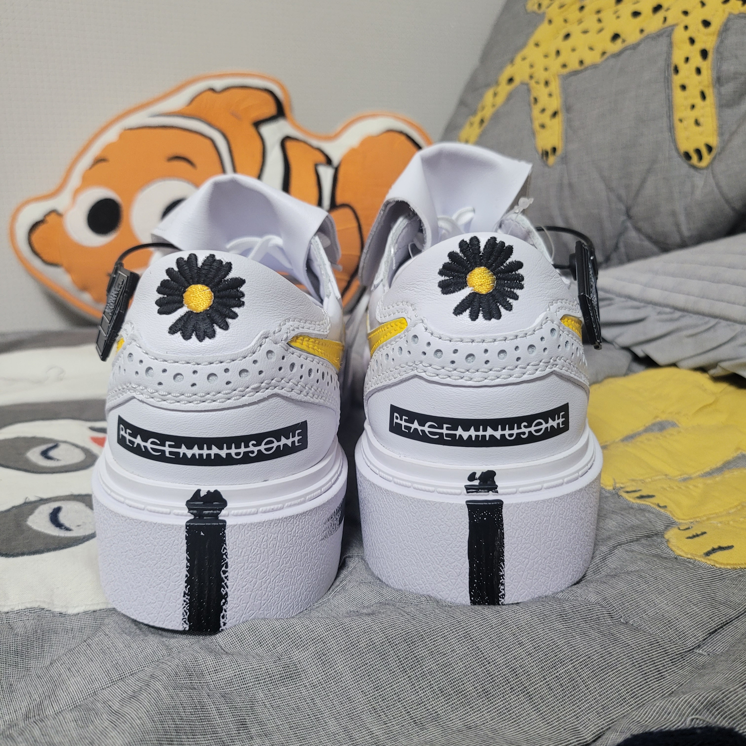 Nike x Peaceminusone Kwondo1 White 착용 스타일 - 2