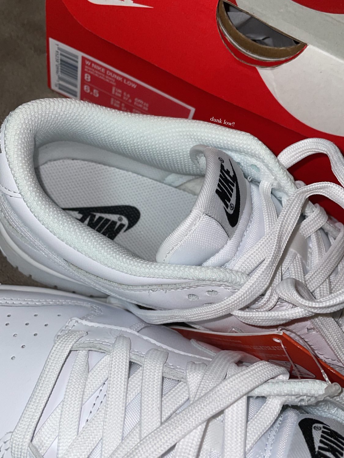 (W) Nike Dunk Low Triple White 착용 스타일