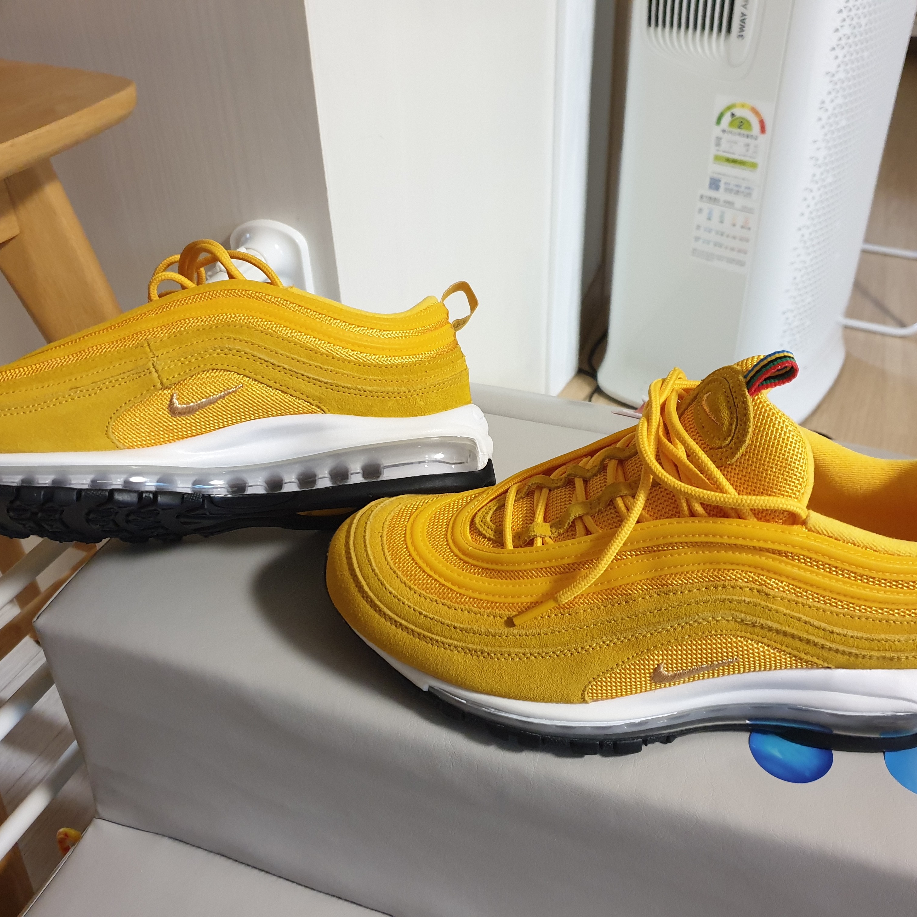 Nike Air Max 97 QS Olympic Rings Pack Yellow 착용 스타일