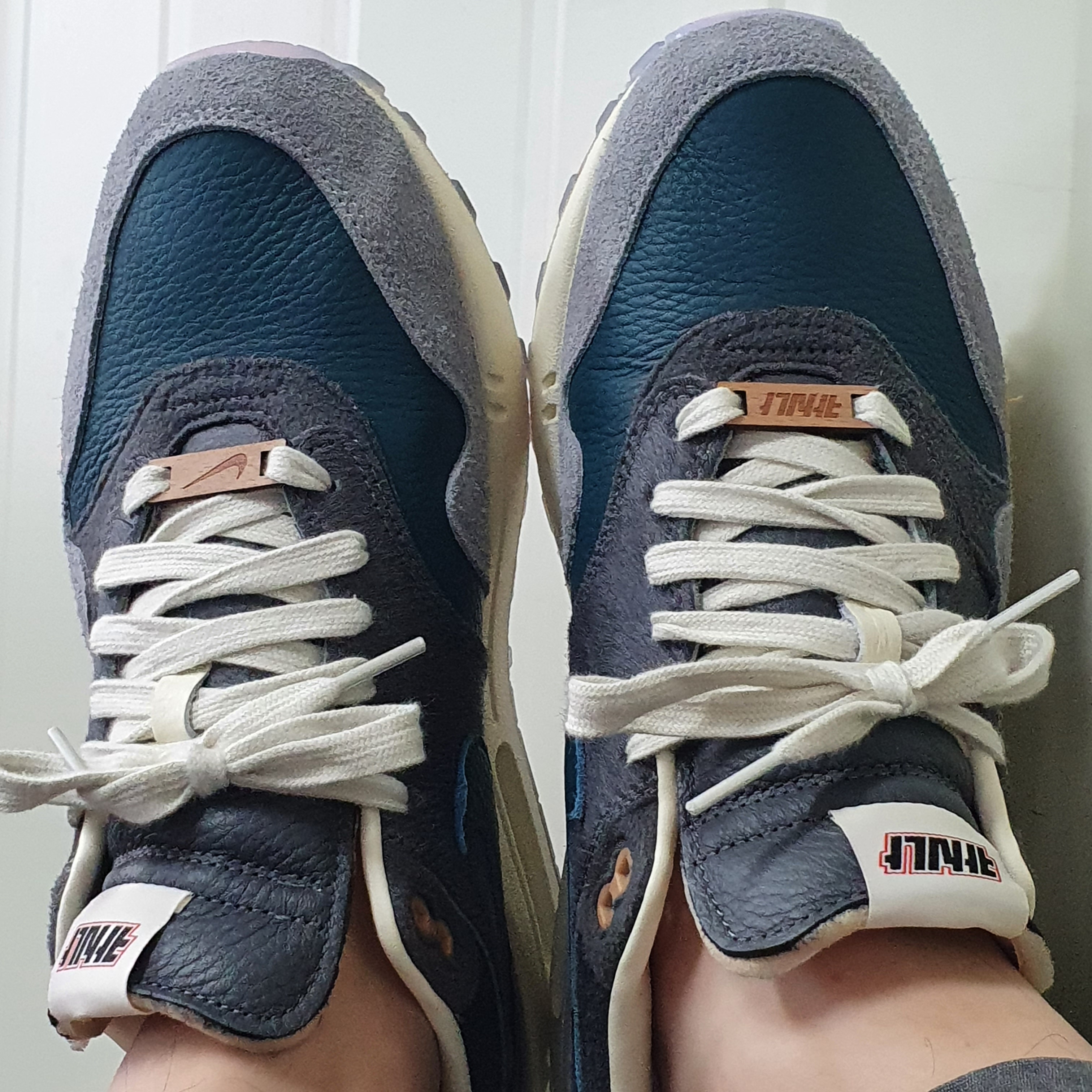 Nike x Kasina Air Max 1 SP Won-Ang Particle Grey 착용 스타일 - 2