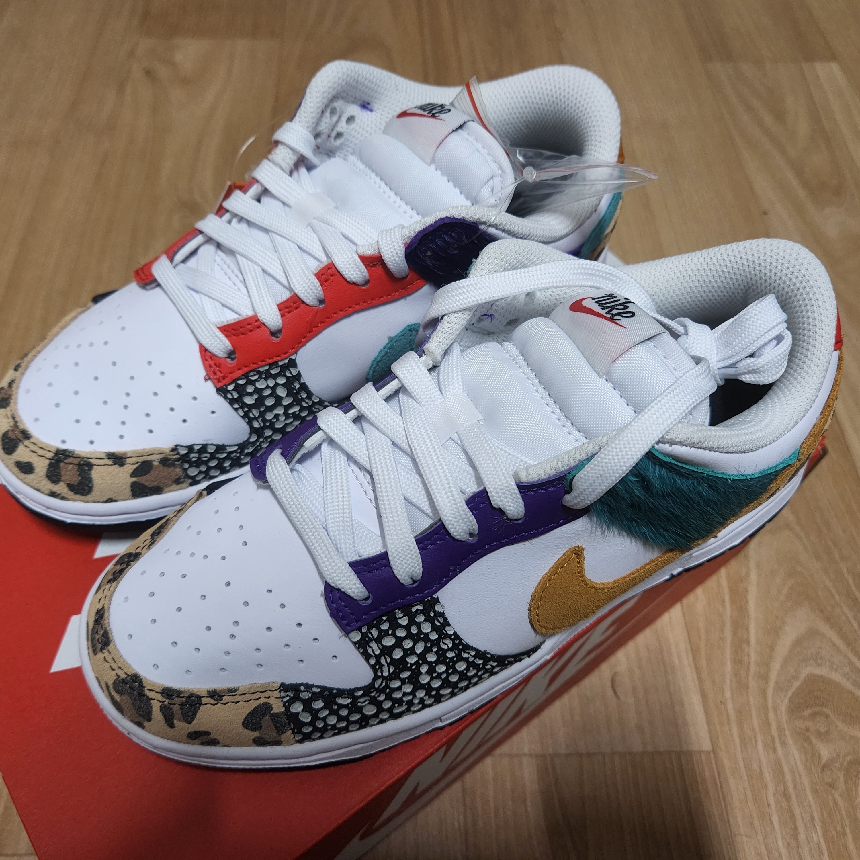 (W) Nike Dunk Low SE Patchwork 착용 스타일 - 3