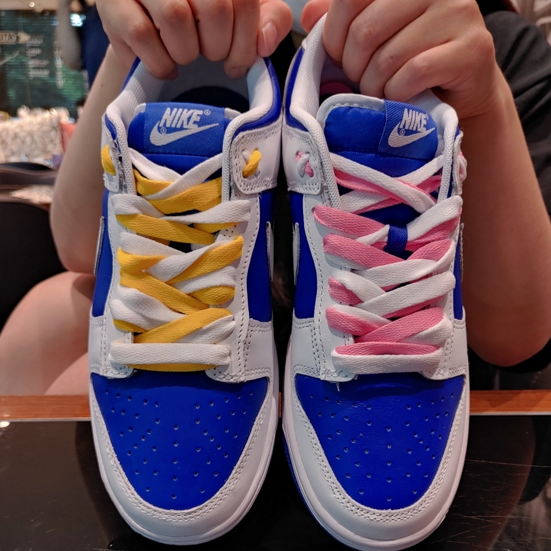 Nike Dunk Low Retro Racer Blue and White 착용 스타일