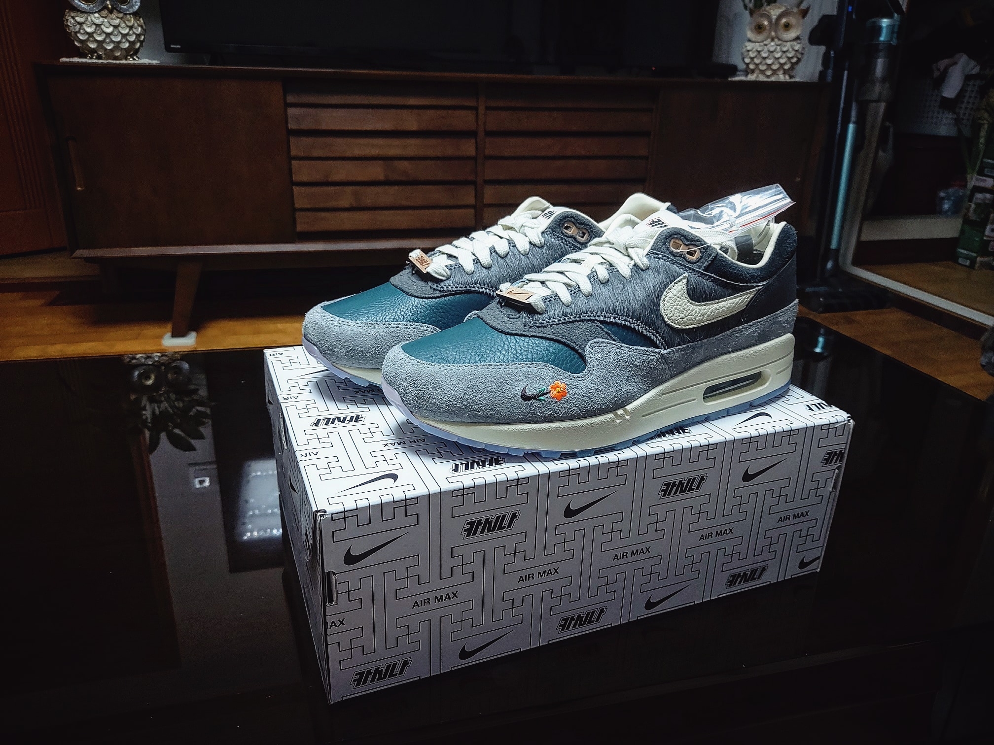 Nike x Kasina Air Max 1 SP Won-Ang Particle Grey 착용 스타일