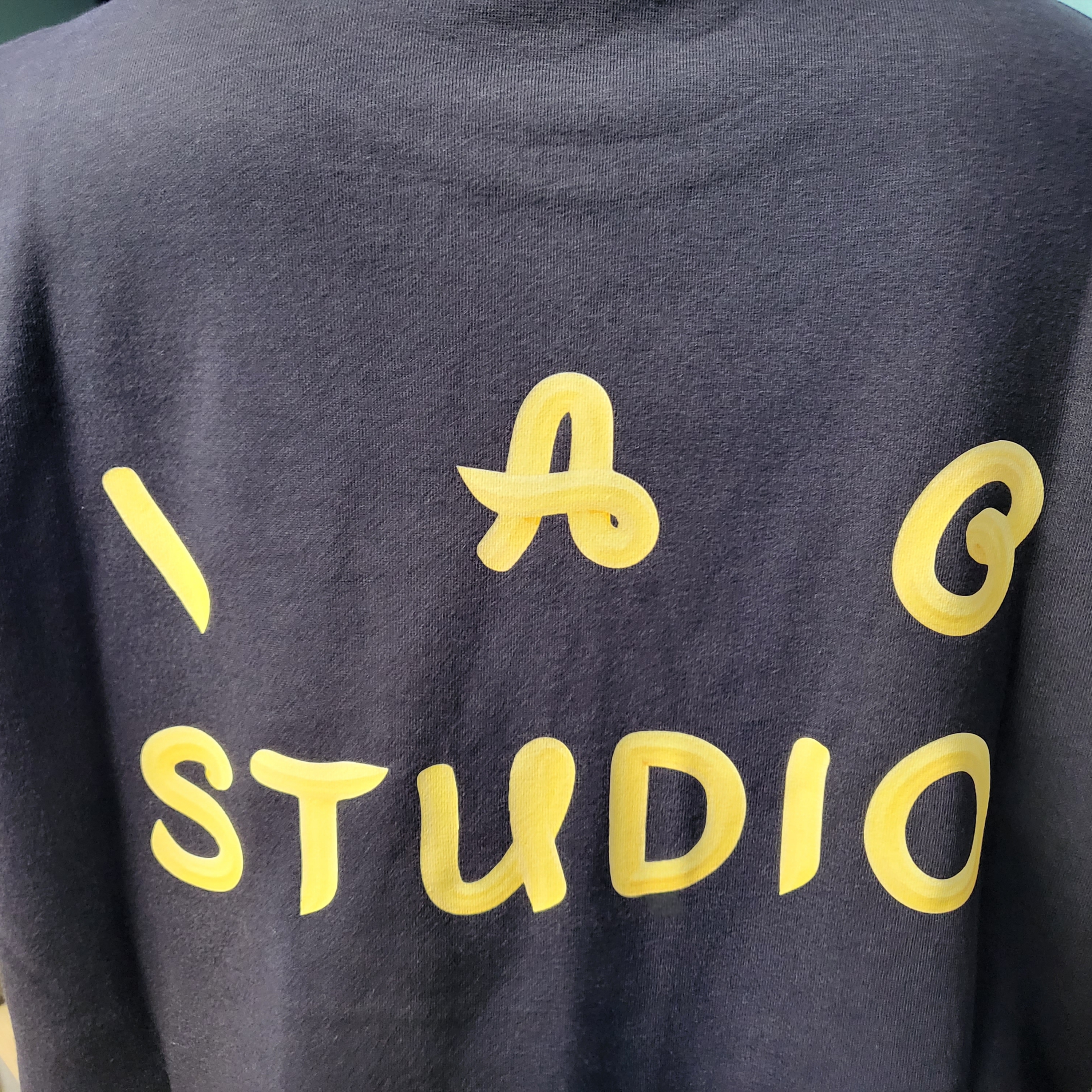 IAB Studio x Ottogi Mayonnaise 50th Anniversary T-Shirt Navy 착용 스타일