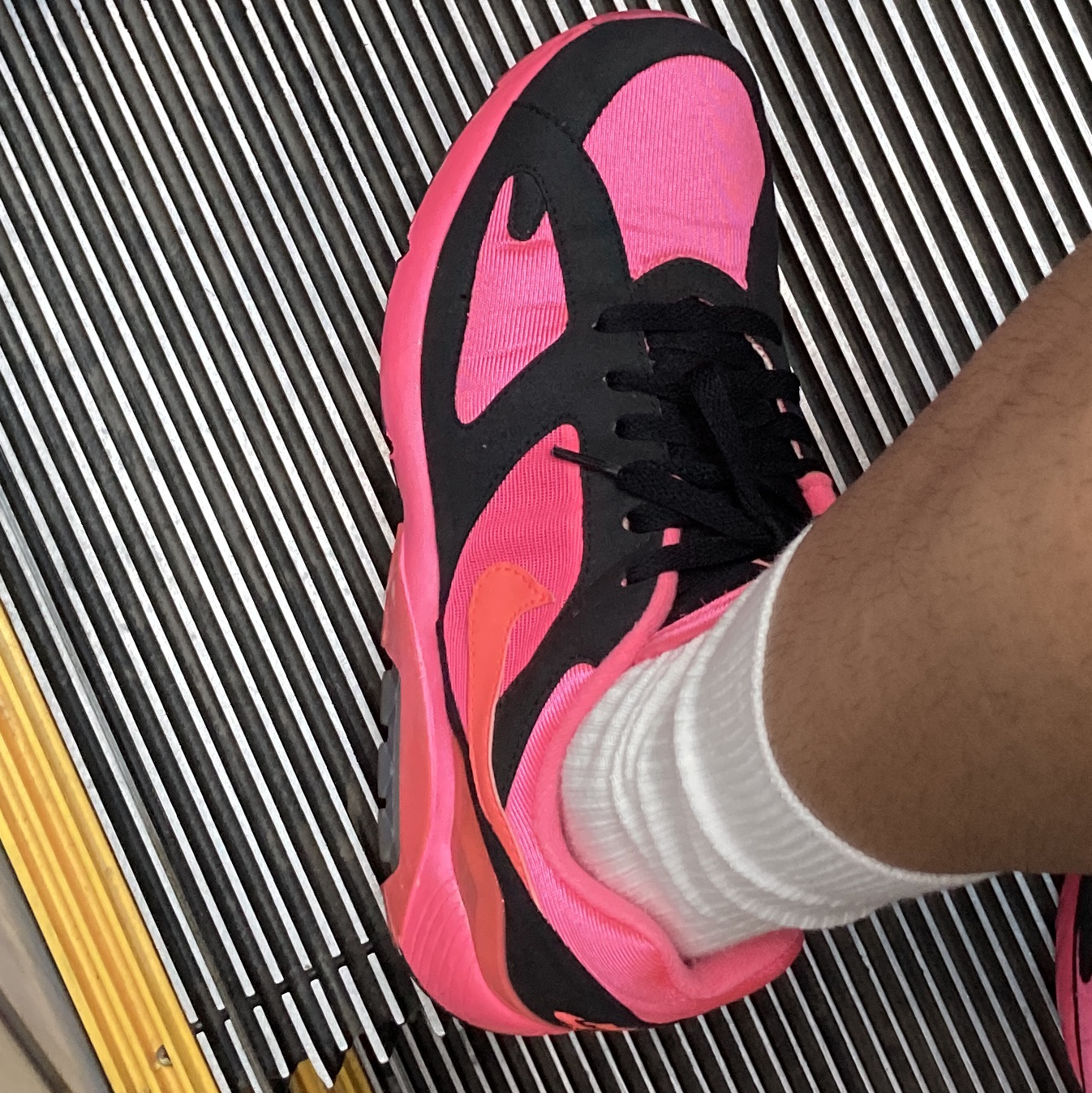Nike x Comme des Garcons Homme Plus Air Max 180 Black 착용 스타일