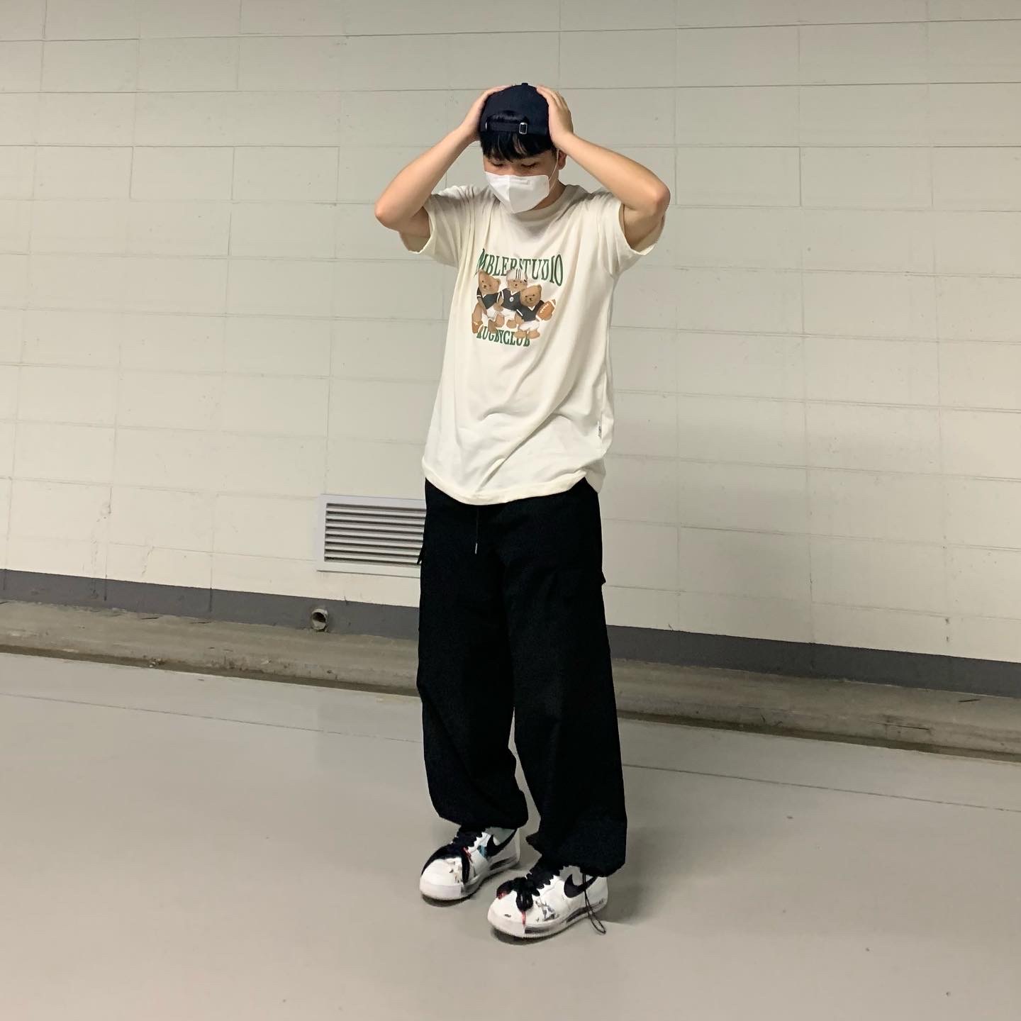 Nike x Peaceminusone Air Force 1 Low Para-Noise 2.0 착용 스타일 - 2