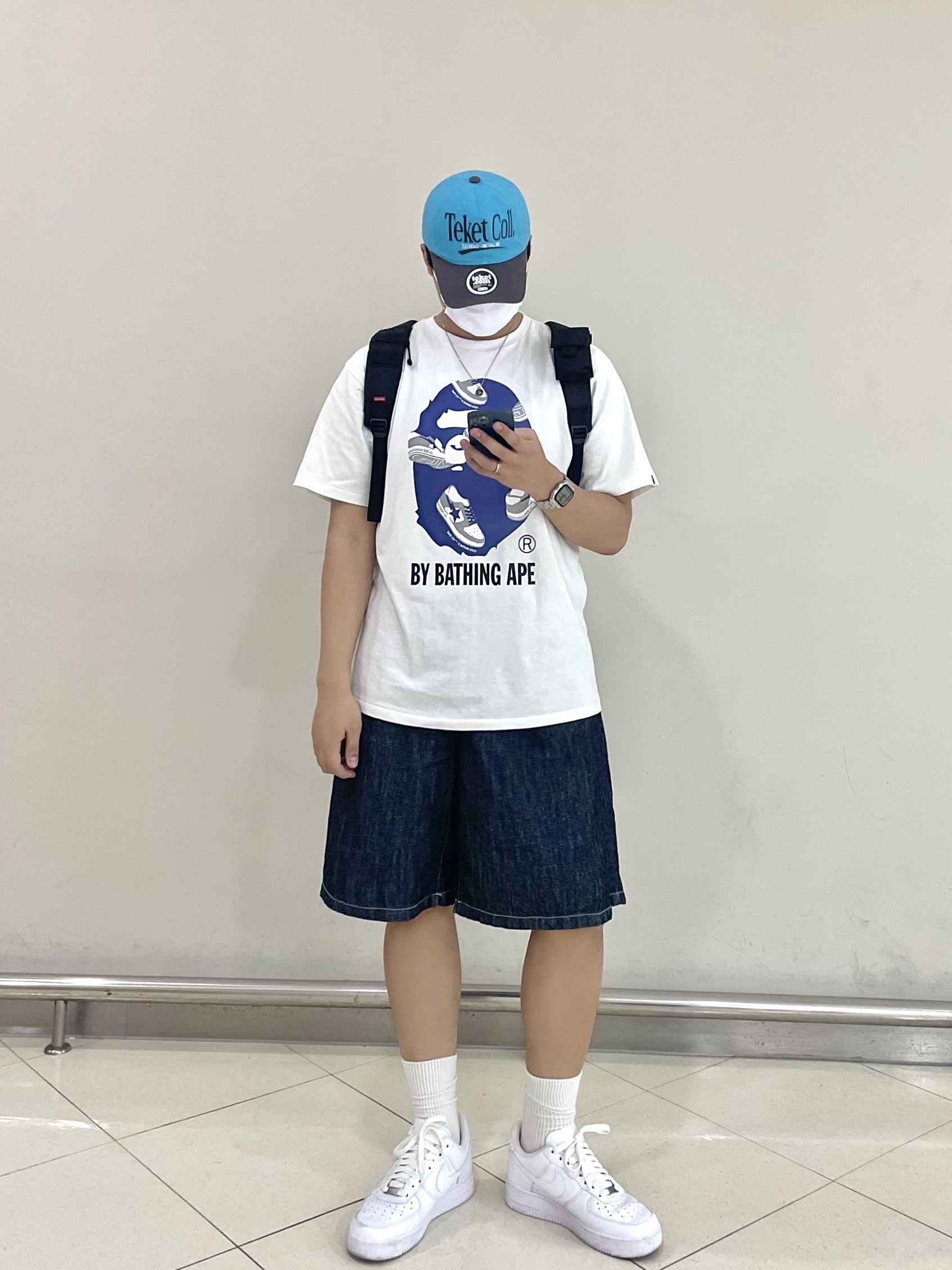 Nike Air Force 1 '07 Low White 착용 스타일