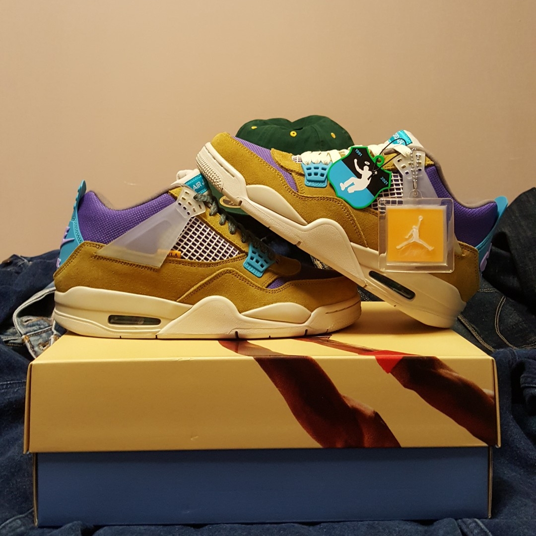 Jordan 4 x Union Retro SP Desert Moss, Jordan 4 x Union Retro SP Taupe Haze 착용 스타일 - 3