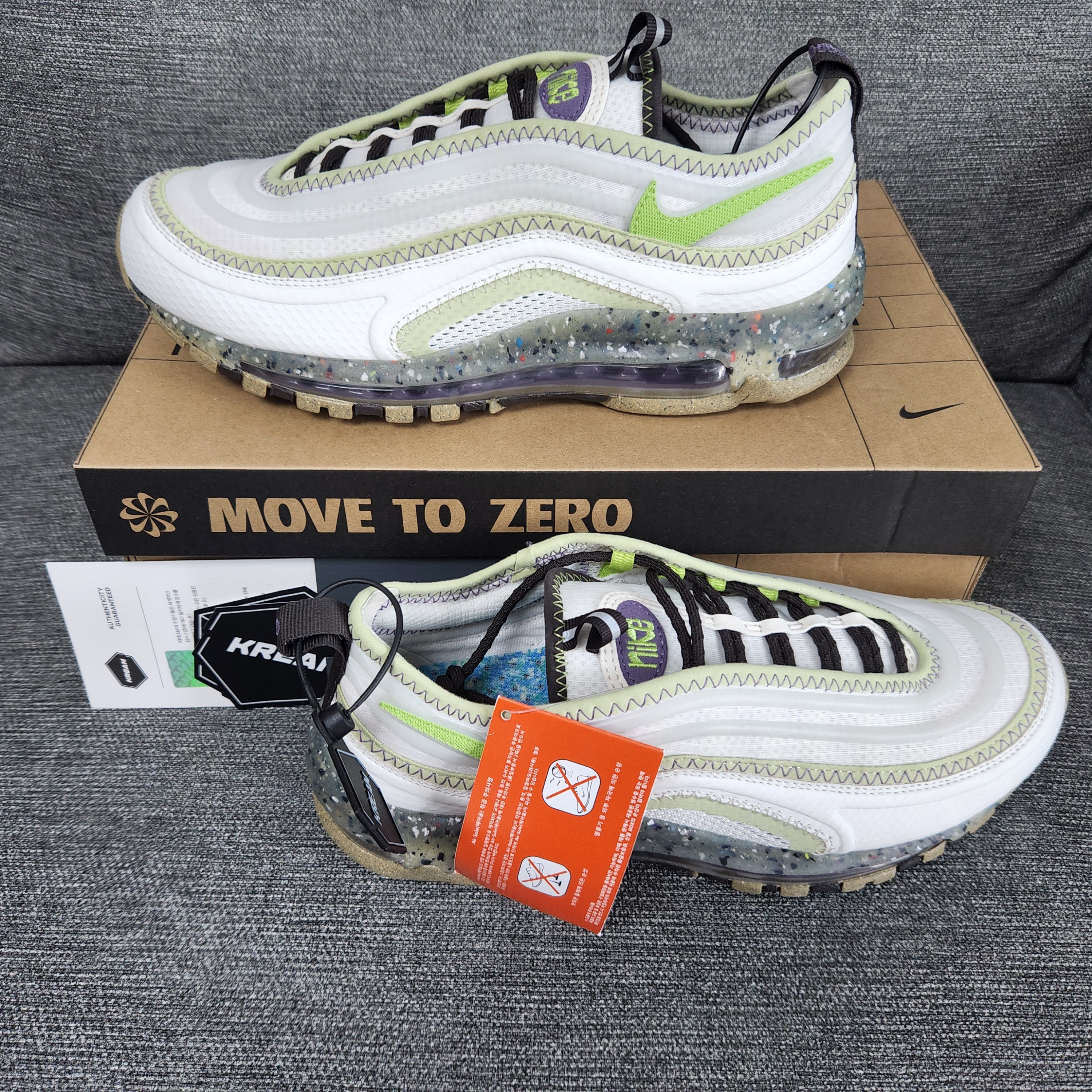Nike Air Max Terrascape 97 Phantom and Vivid Green 착용 스타일 - 2