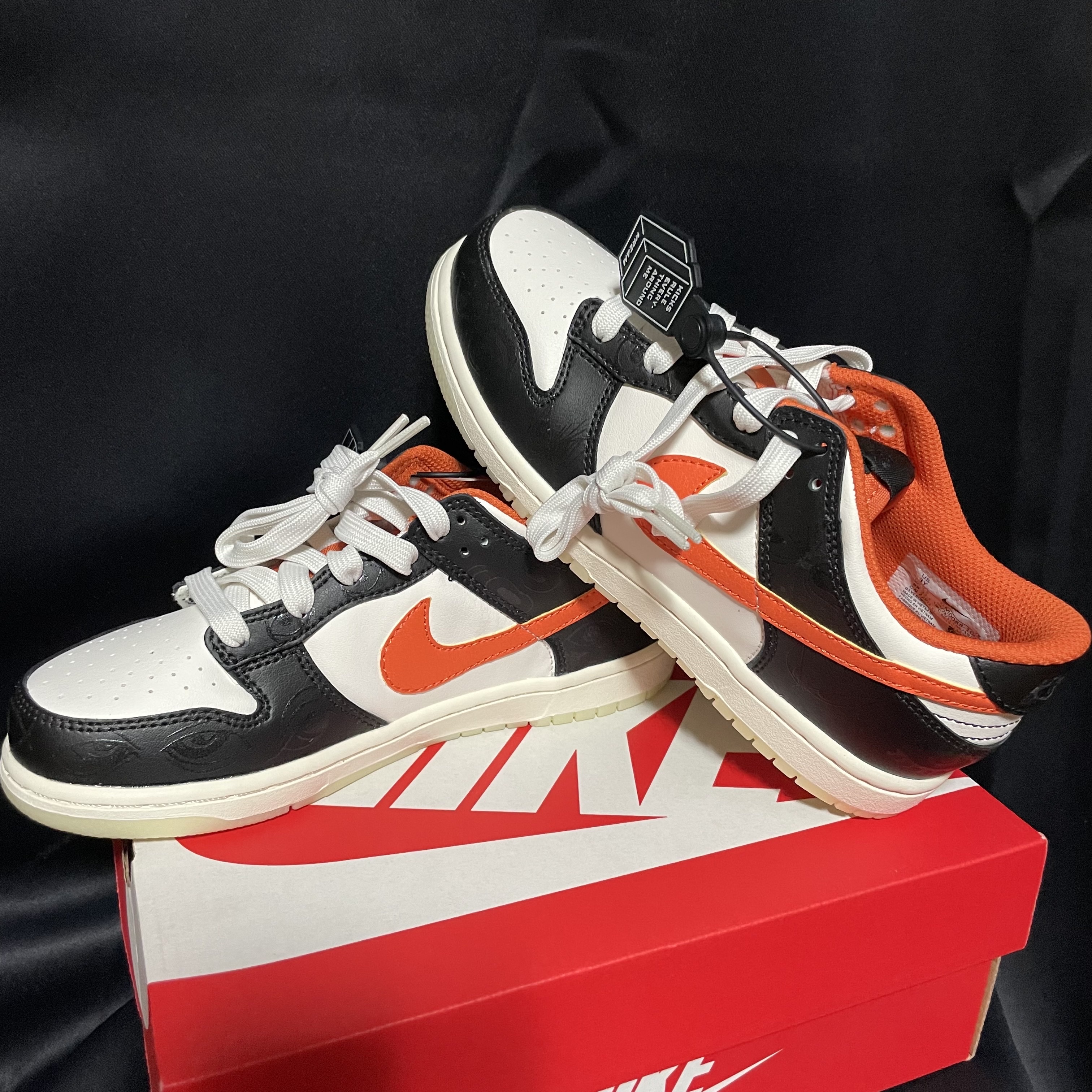 Nike Dunk Low Retro PRM Halloween, (GS) Nike Dunk Low PRM Halloween 착용 스타일 - 1