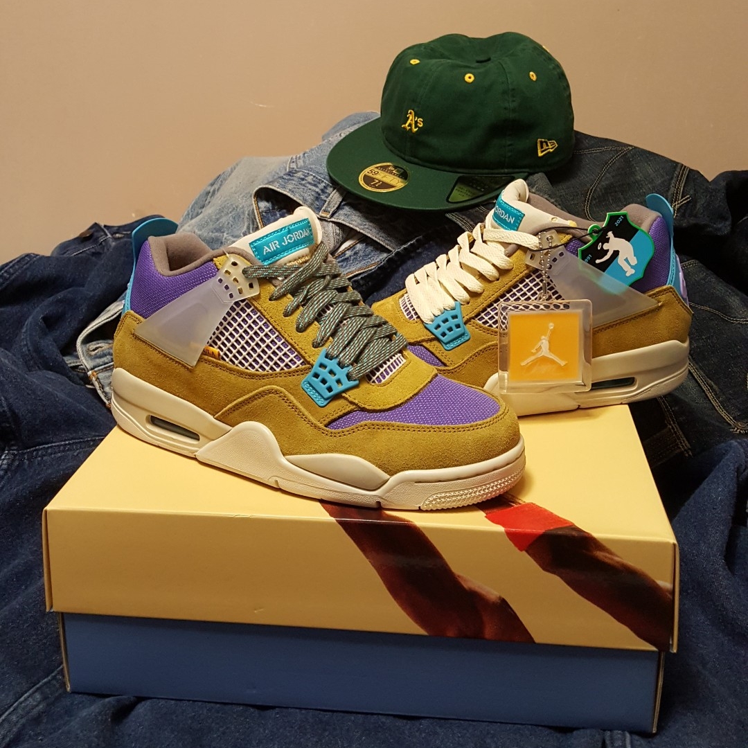 Jordan 4 x Union Retro SP Desert Moss, Jordan 4 x Union Retro SP Taupe Haze 착용 스타일 - 4