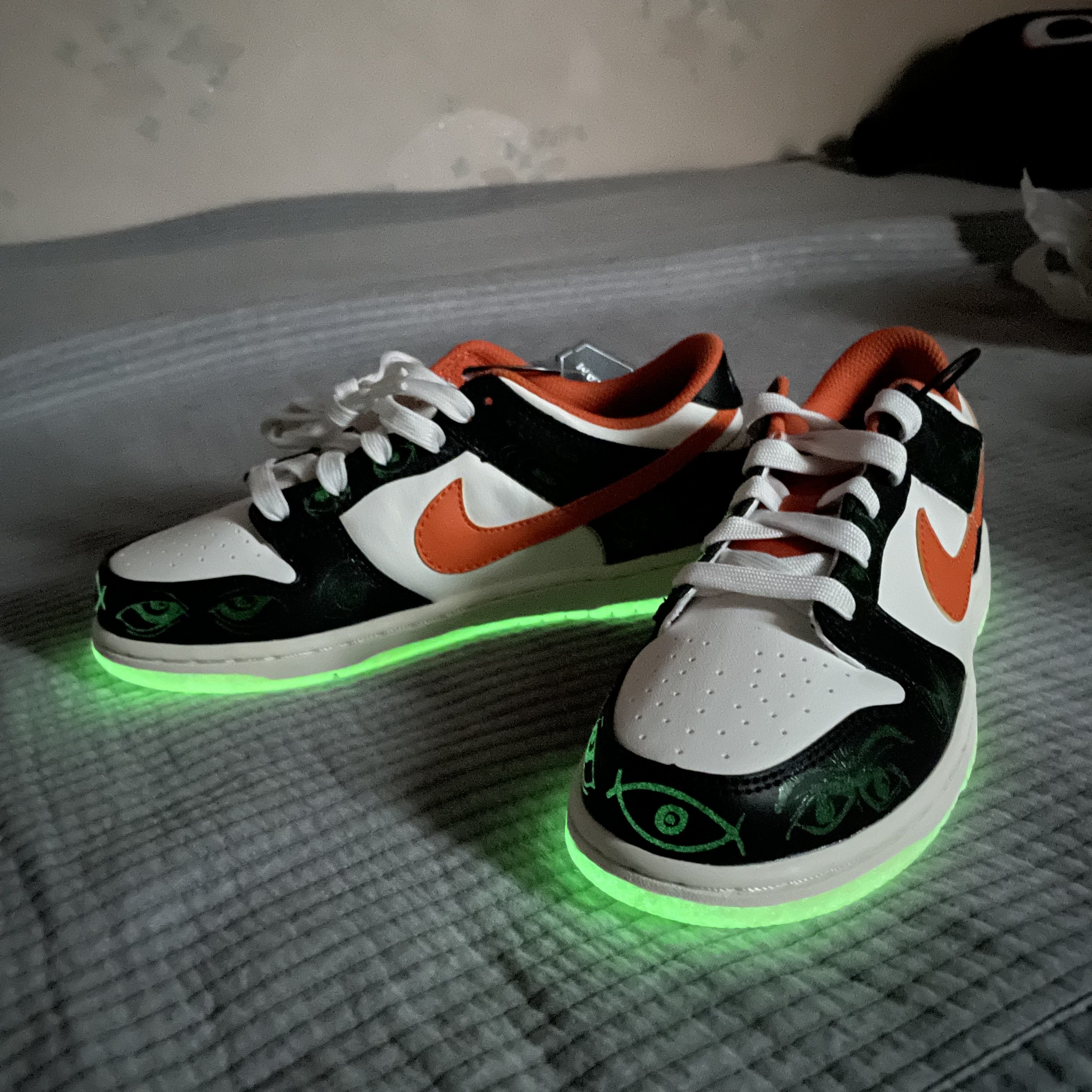 Nike Dunk Low Retro PRM Halloween, (GS) Nike Dunk Low PRM Halloween 착용 스타일 - 2