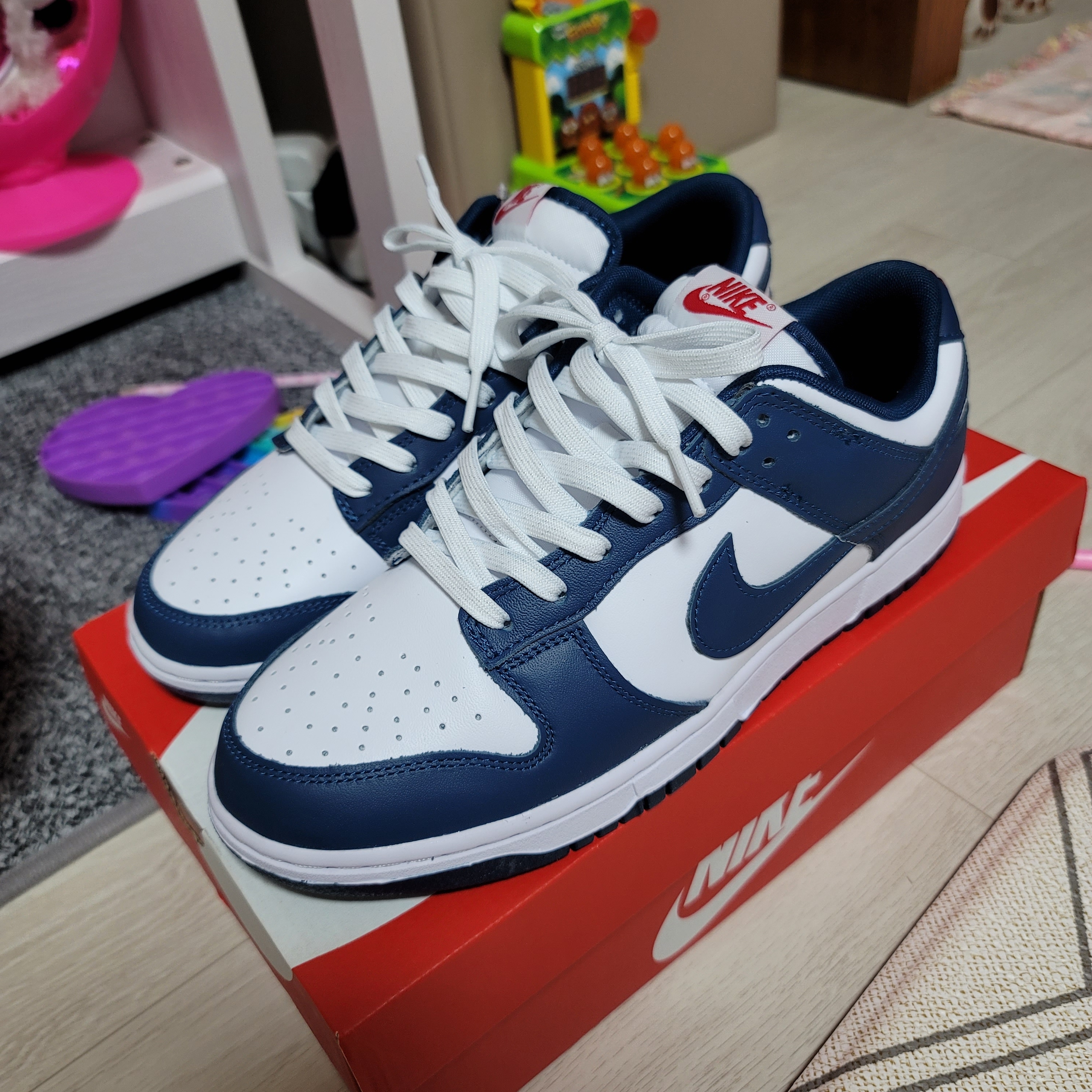 Nike Dunk Low Retro Valerian Blue 착용 스타일 - 1