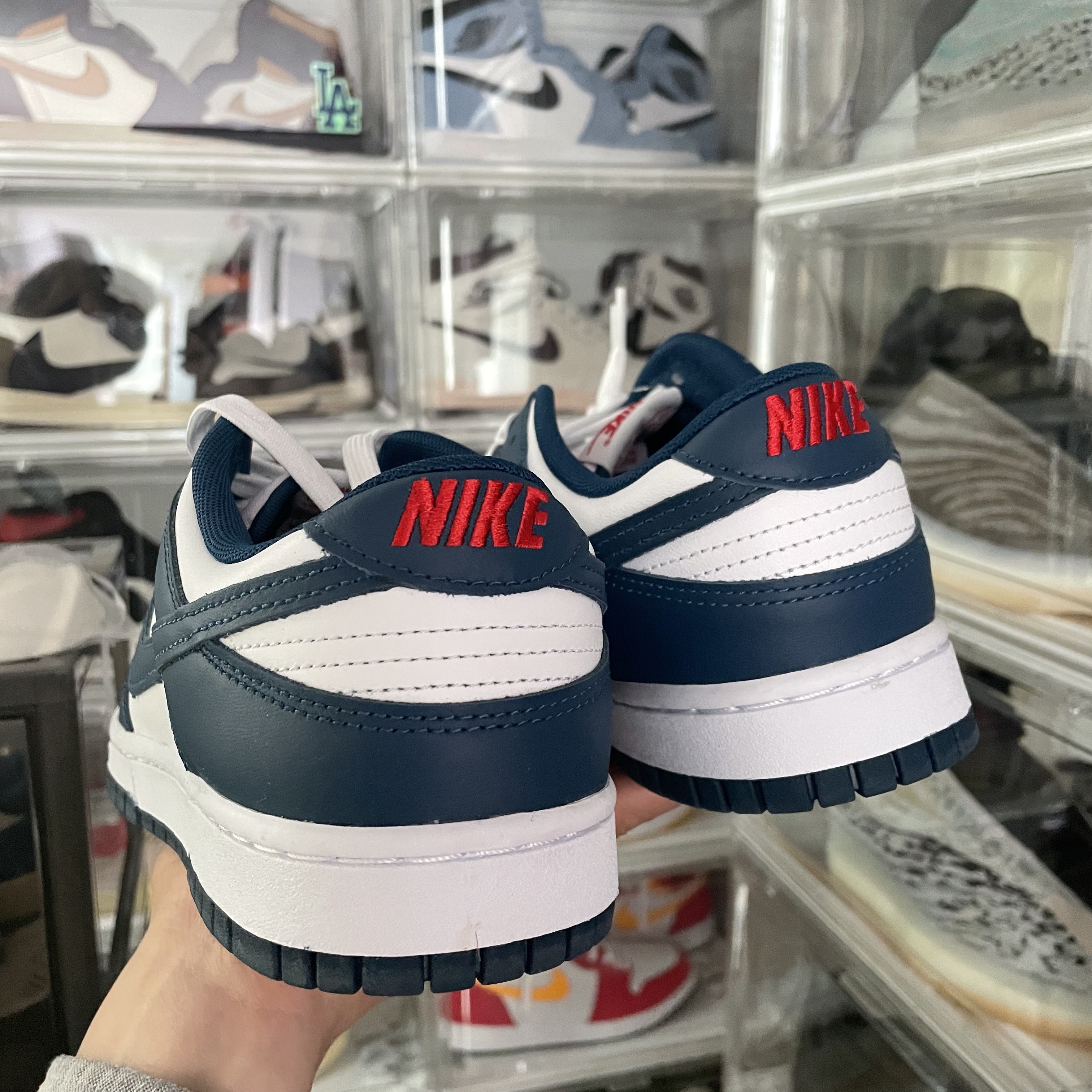 Nike Dunk Low Retro Valerian Blue, Nike Dunk Low Retro Black 착용 스타일 - 2