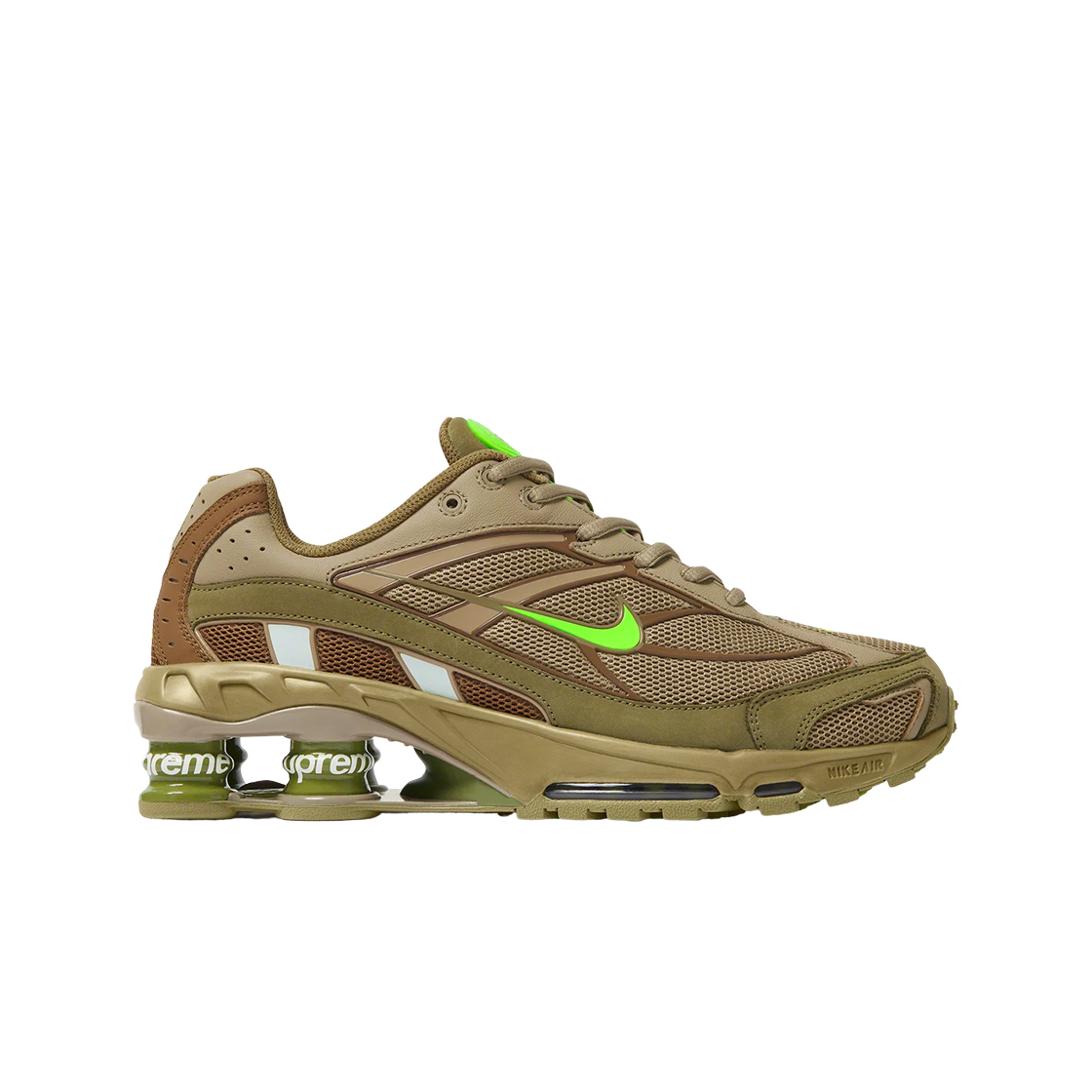 나이키 x 슈프림 샥스 라이드 2 SP 뉴트럴 올리브(Nike x Supreme Shox Ride 2 SP Neutral Olive)