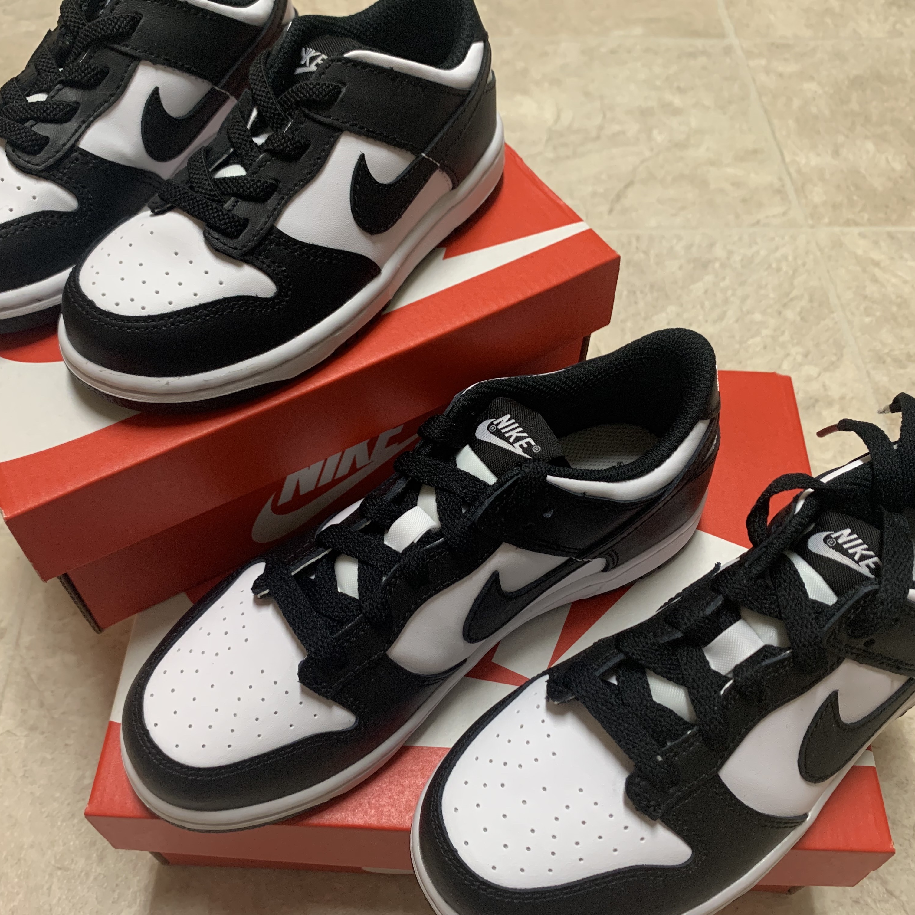 (PS) Nike Dunk Low Black, (TD) Nike Dunk Low Black 착용 스타일