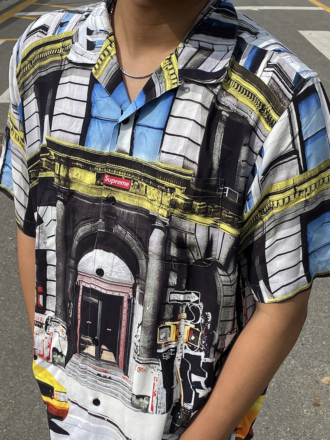 Supreme 190 Bowery Rayon S/S Shirt Multi-Color - 21SS 착용 스타일 - 1