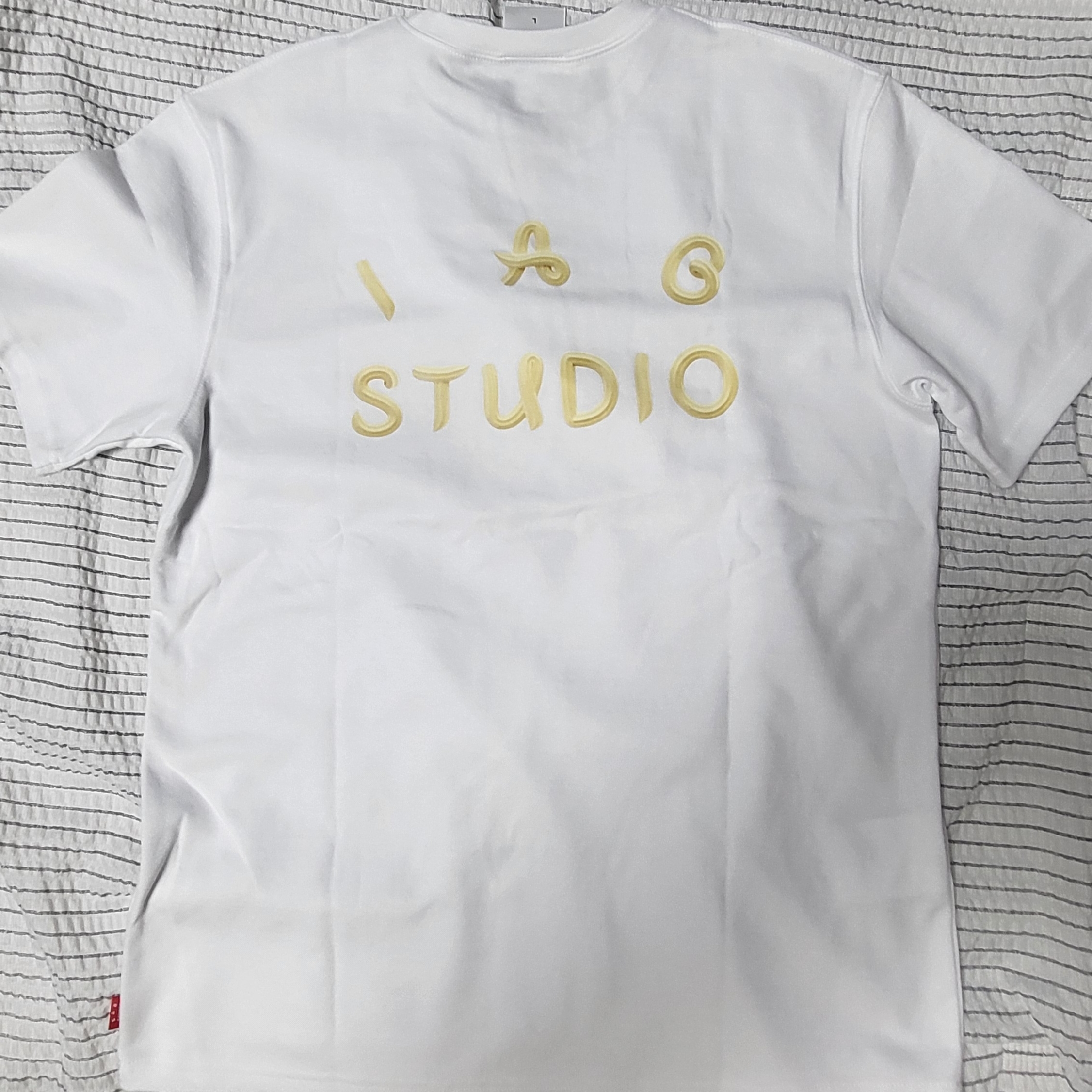 IAB Studio x Ottogi Mayonnaise 50th Anniversary T-Shirt White 착용 스타일 - 2