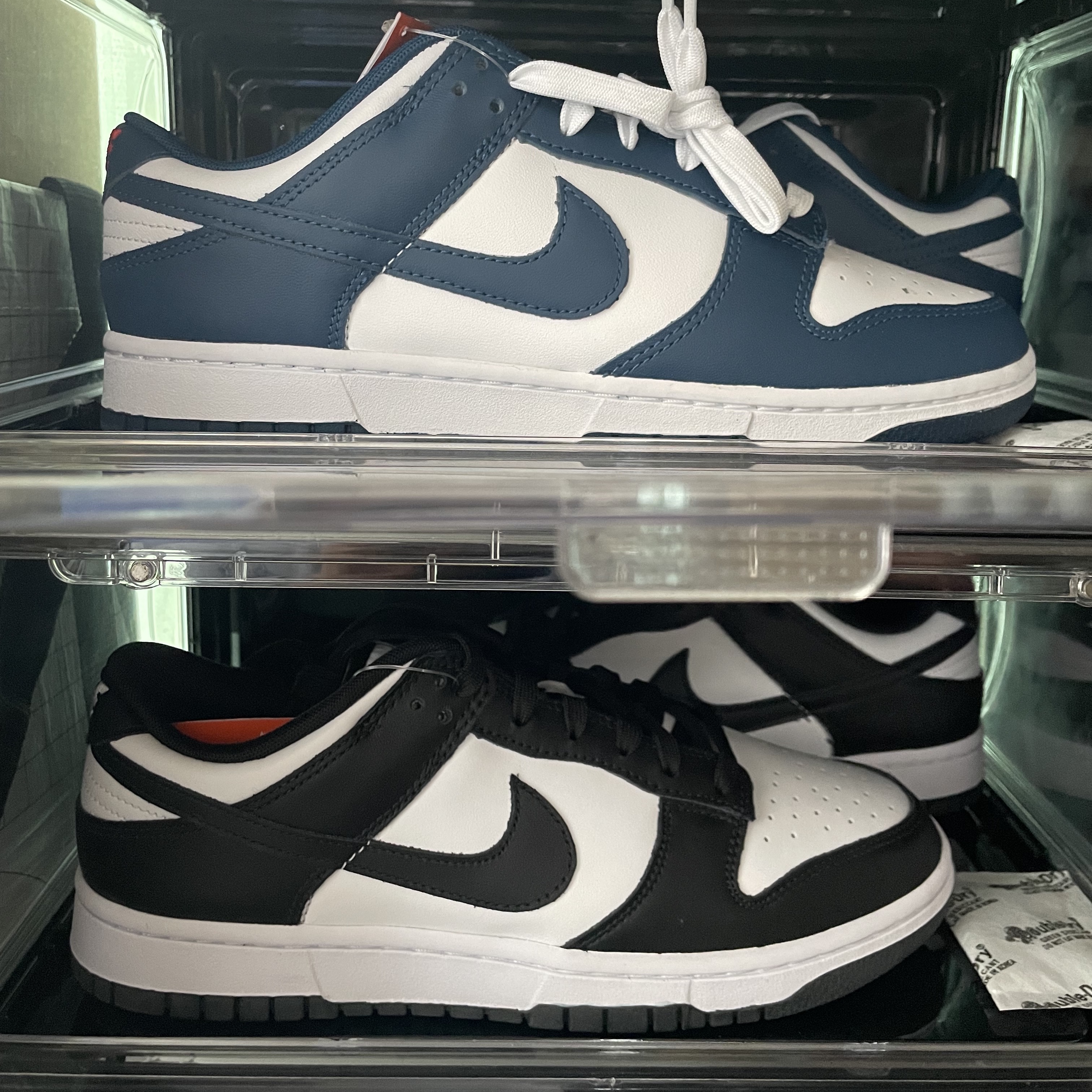 Nike Dunk Low Retro Valerian Blue, Nike Dunk Low Retro Black 착용 스타일 - 4