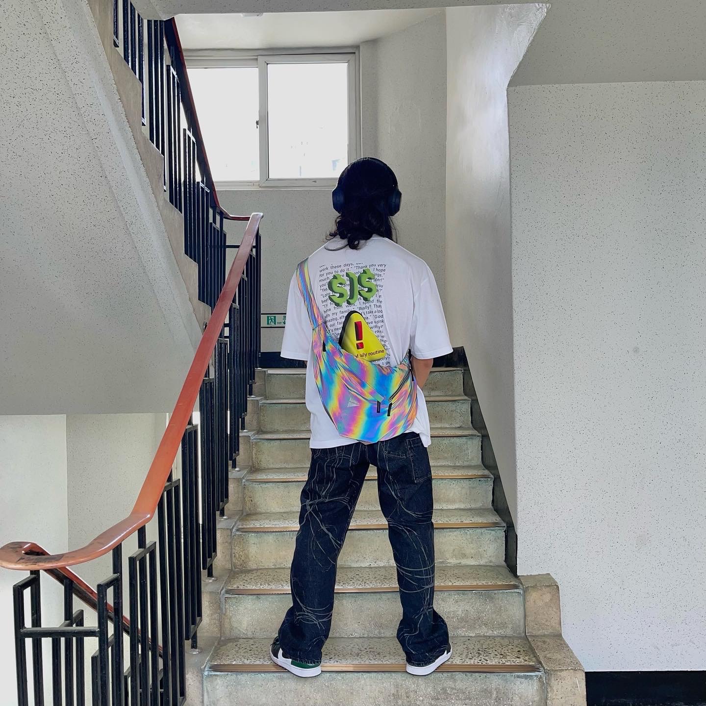 Jordan 1 Low Green Toe 착용 스타일 - 2
